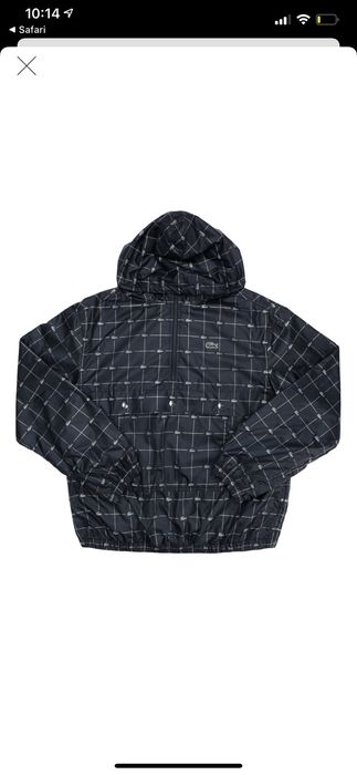 Supreme Supreme X Lacoste Reflective Grid Nylon Jacket Black VNDS