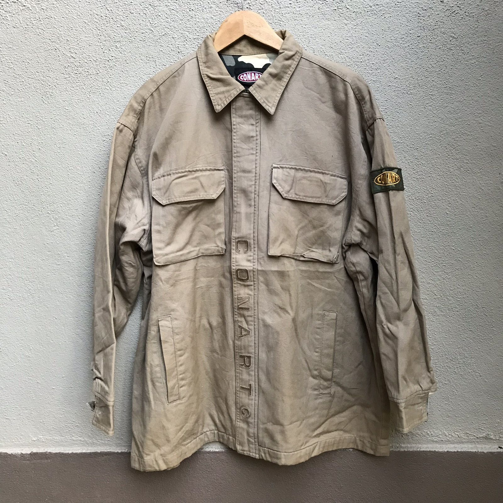 Vintage Vintage CONART Hiphop army jacket Size US L / EU 52-54 / 3 - 1 Thumbnail