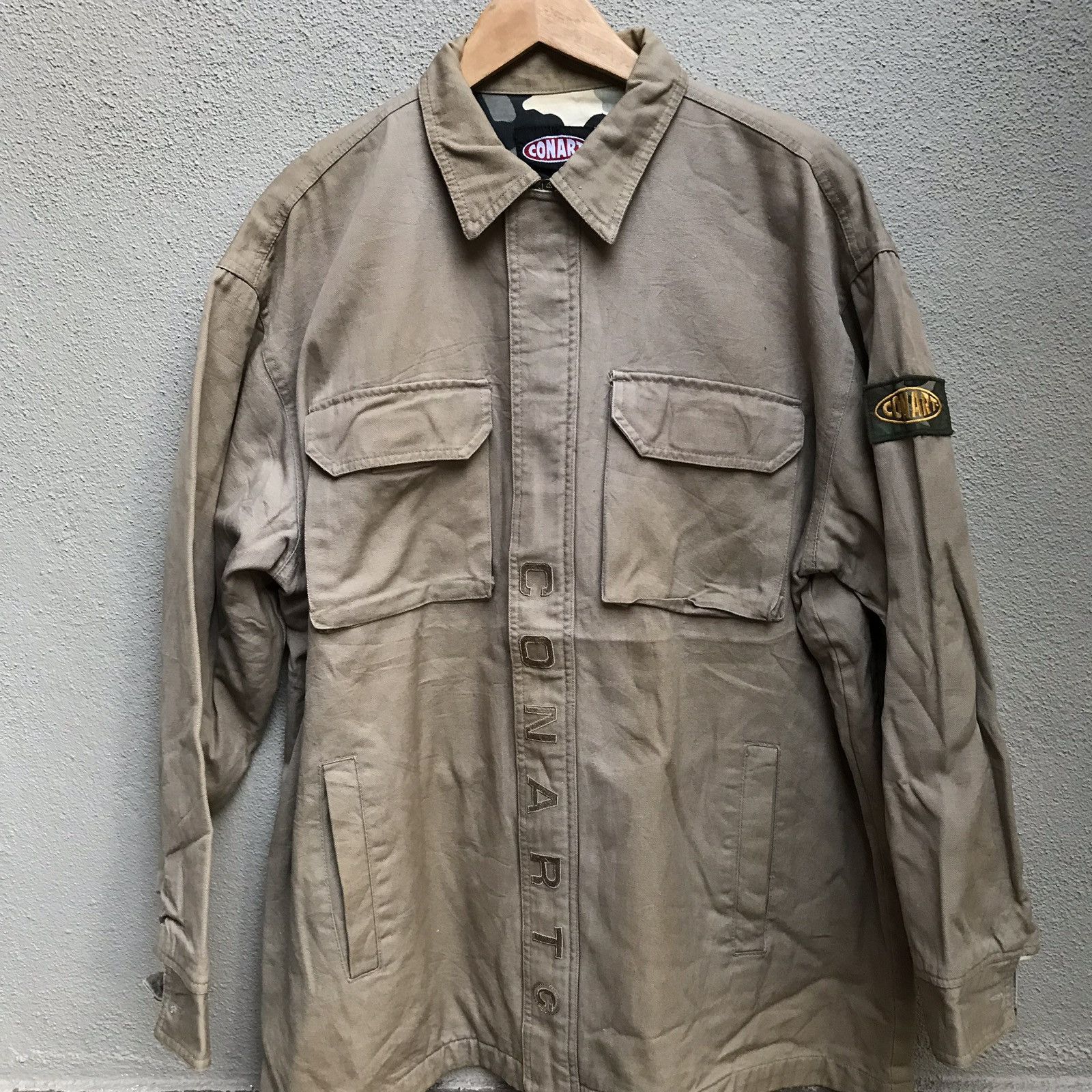 Vintage Vintage CONART Hiphop army jacket Size US L / EU 52-54 / 3 - 2 Thumbnail