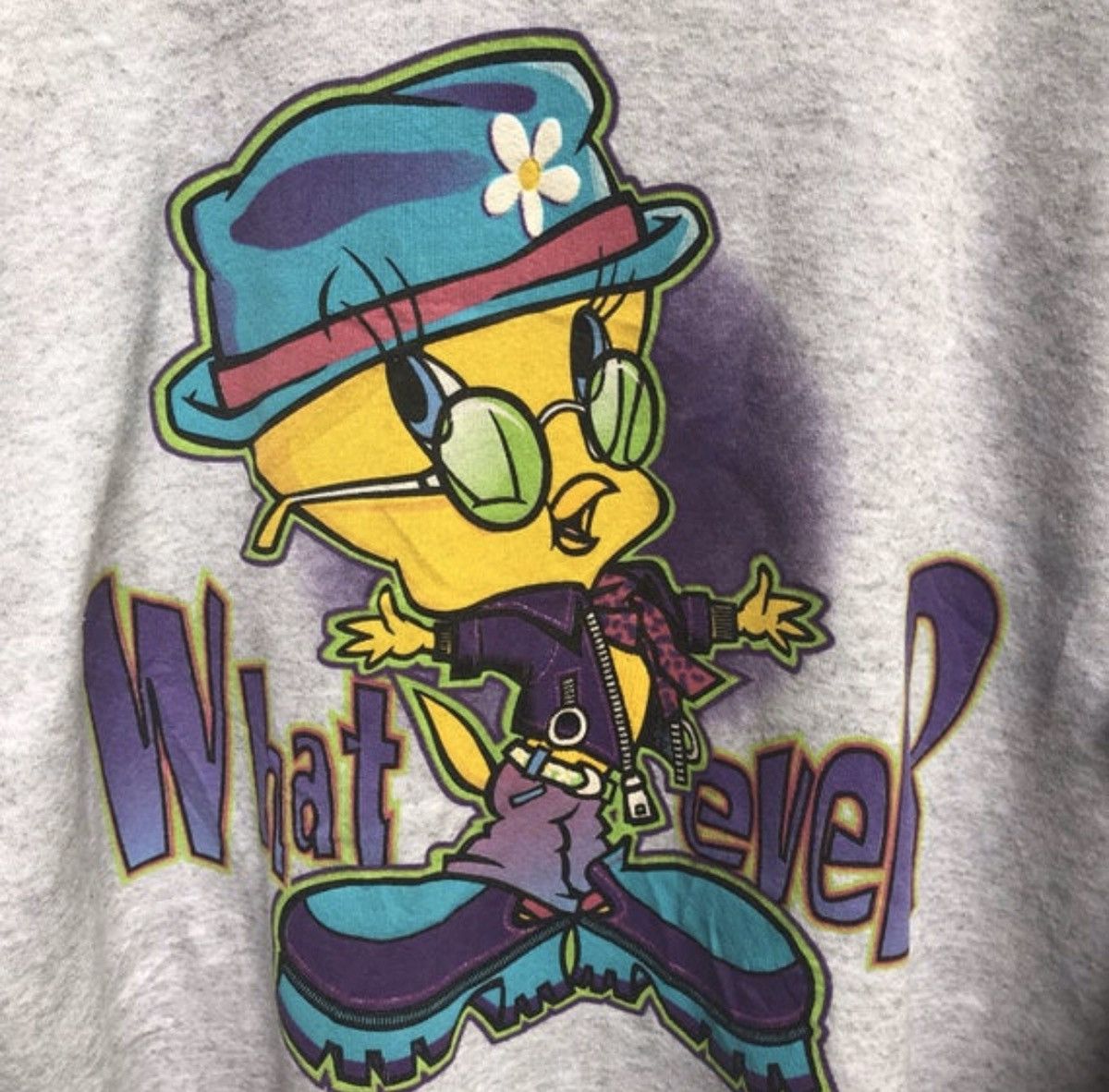 Cartoon Network × Vintage Vintage 90s LOONEY TUNES sweatshirt crewneck warner bros Size US L / EU 52-54 / 3 - 3 Thumbnail