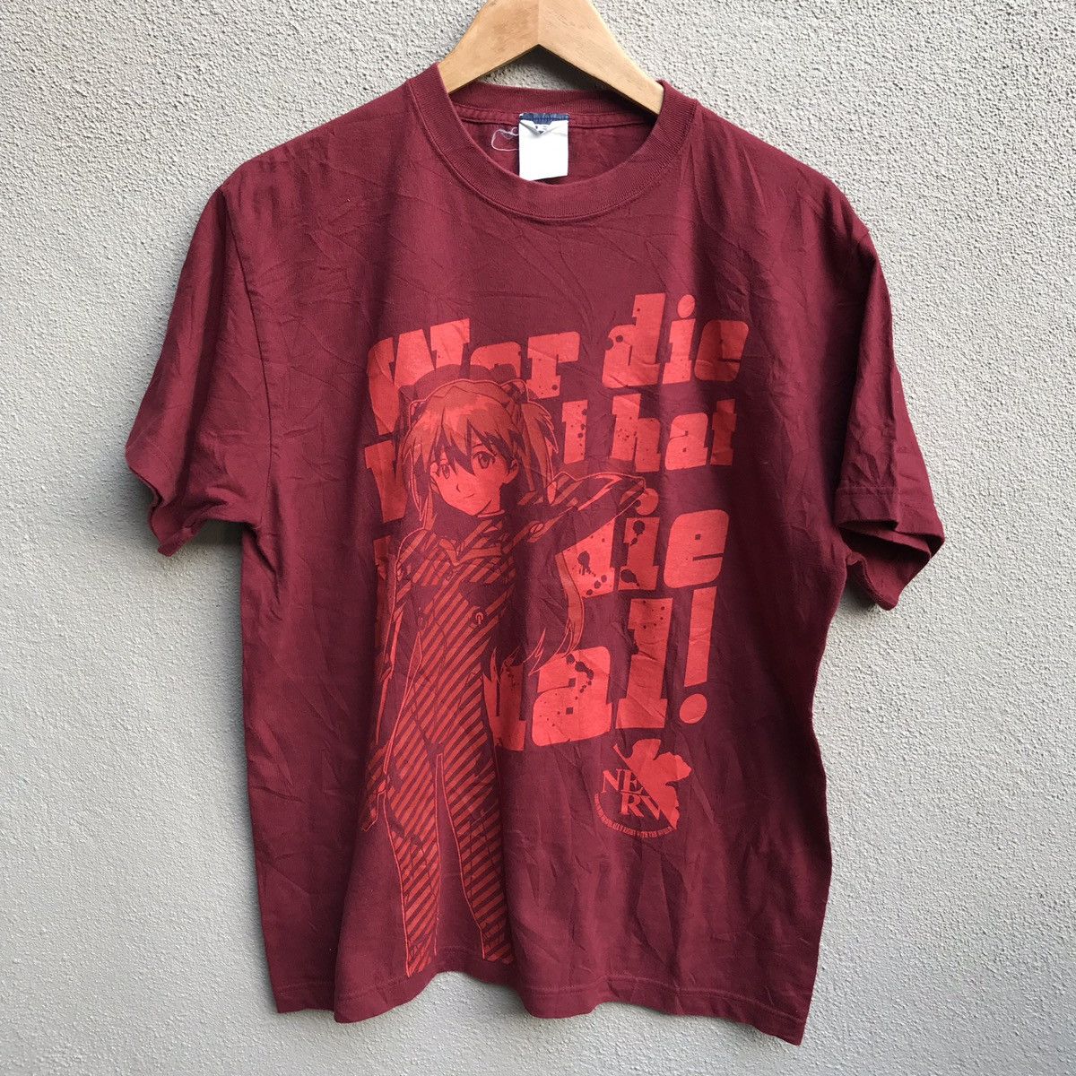 Anime Neon Genesis Evangelion anime tee and cap rare Size US M / EU 48-50 / 2 - 4 Thumbnail