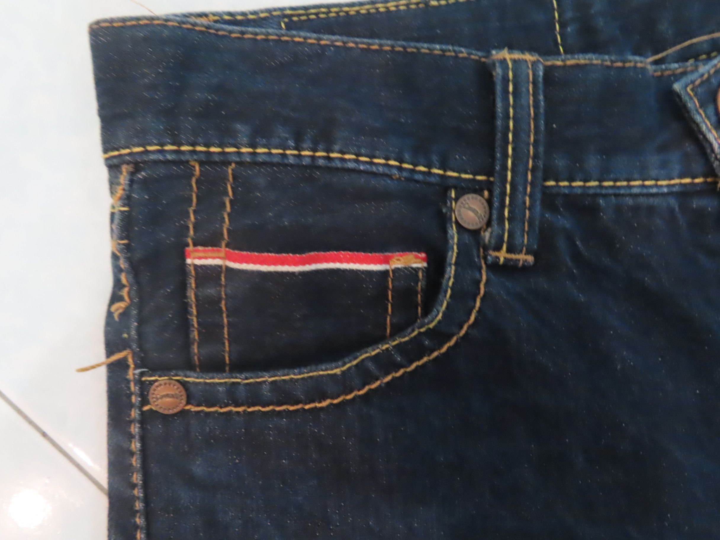 Designer CO & LU DENIM SELVEDGE/FREHEIT/PLAY GAME Size US 27 - 4 Thumbnail