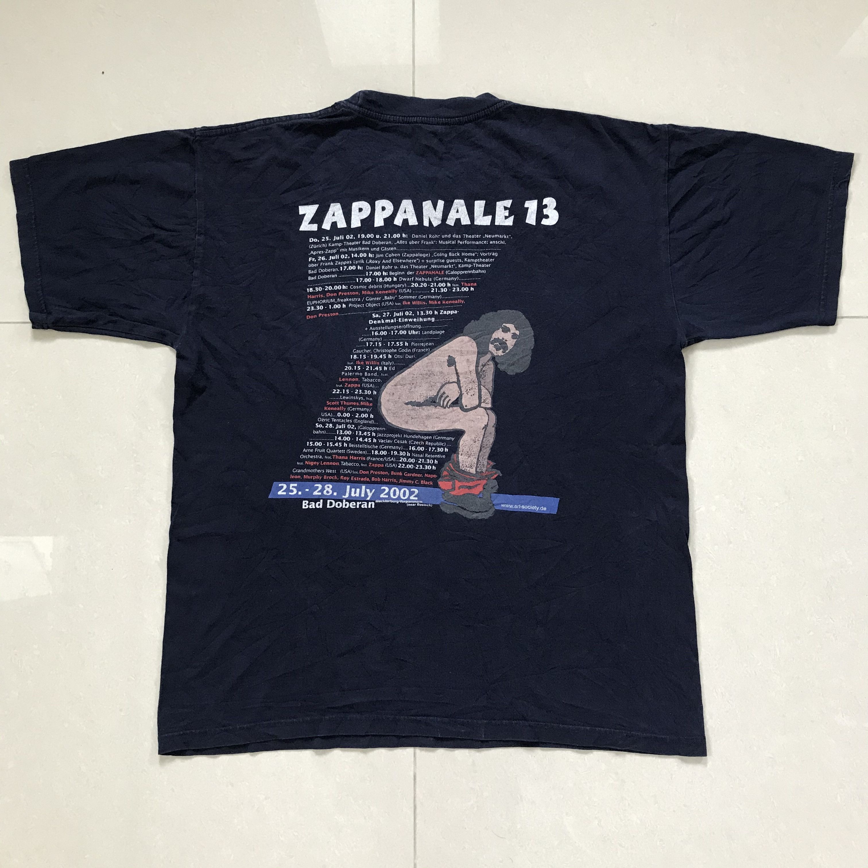 Band Tees × Vintage Vintage Zappanale 13 Frank Zappa Promo Tee Guitarist Size US L / EU 52-54 / 3 - 1 Thumbnail