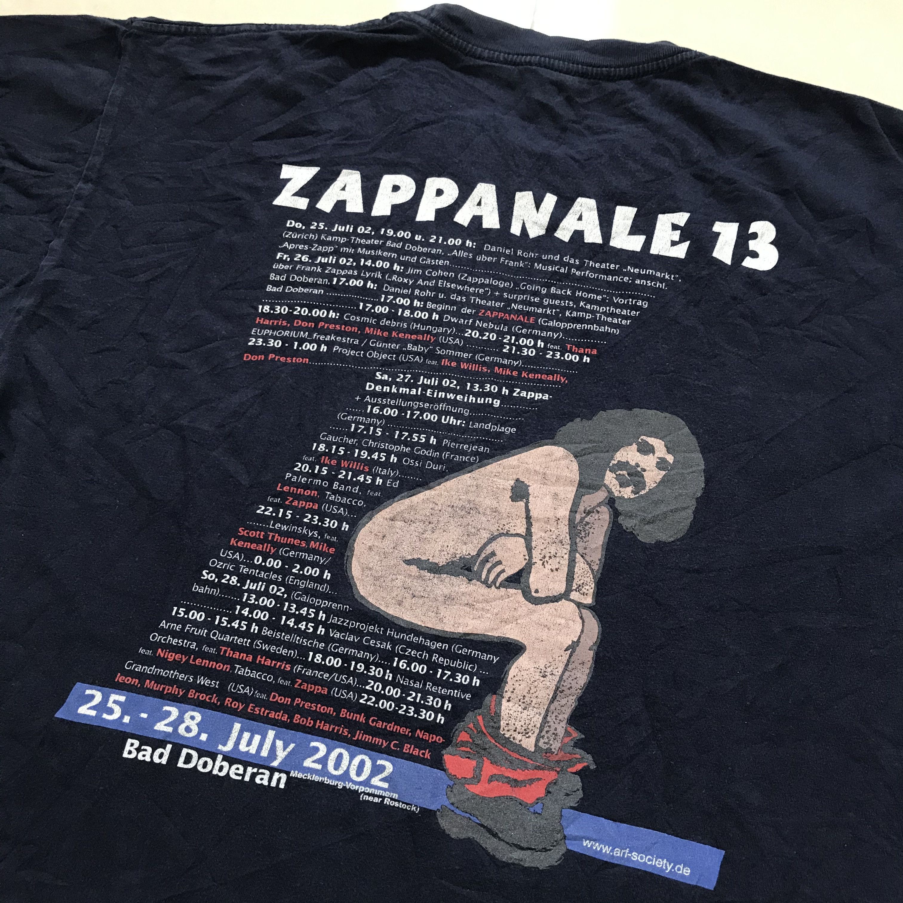 Band Tees × Vintage Vintage Zappanale 13 Frank Zappa Promo Tee Guitarist Size US L / EU 52-54 / 3 - 2 Thumbnail