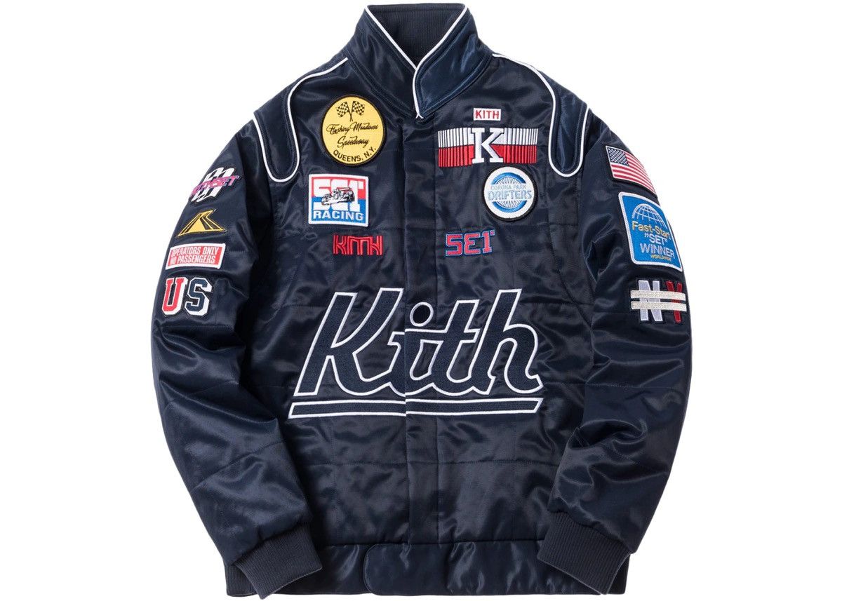 NEW Kith Jacket Racing Collections Navy S/S 18