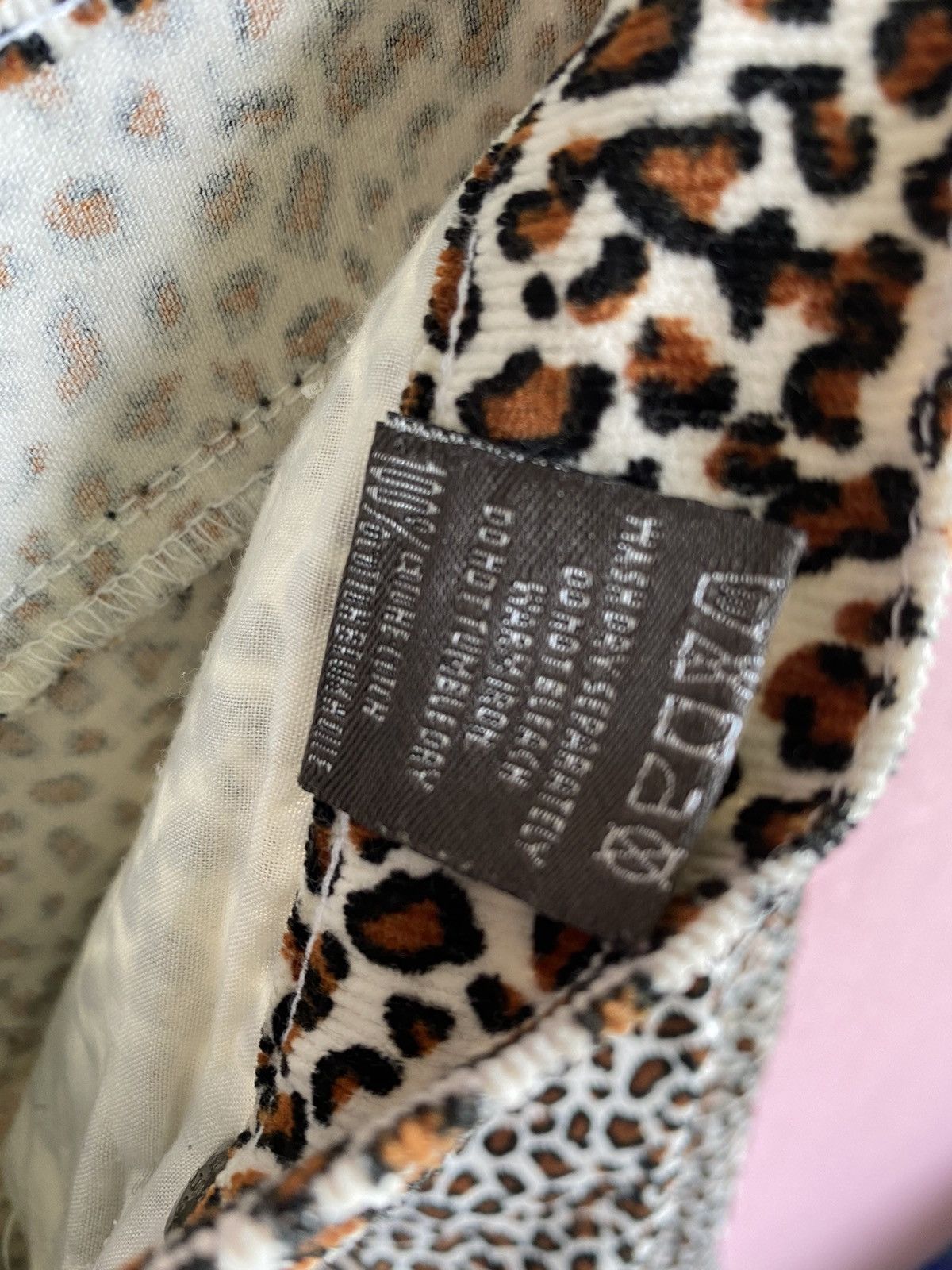 Gucci RARE VINTAGE GUCCI PANT LEOPARD FLARE CORDUROY Size US 29 - 6 Thumbnail
