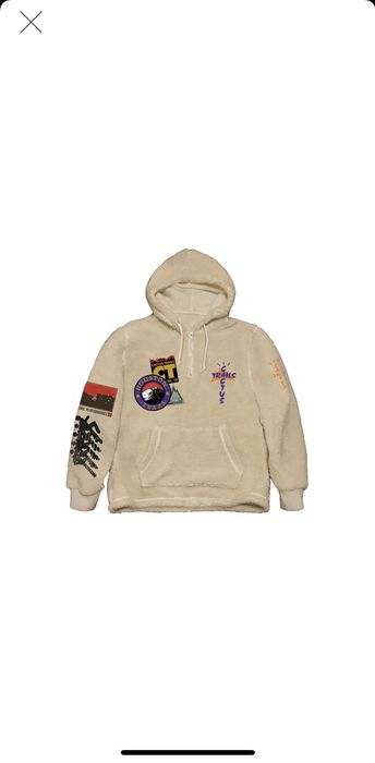 Travis Scott Travis Scott Cactus Trails Half-Zip Sherpa Hoodie