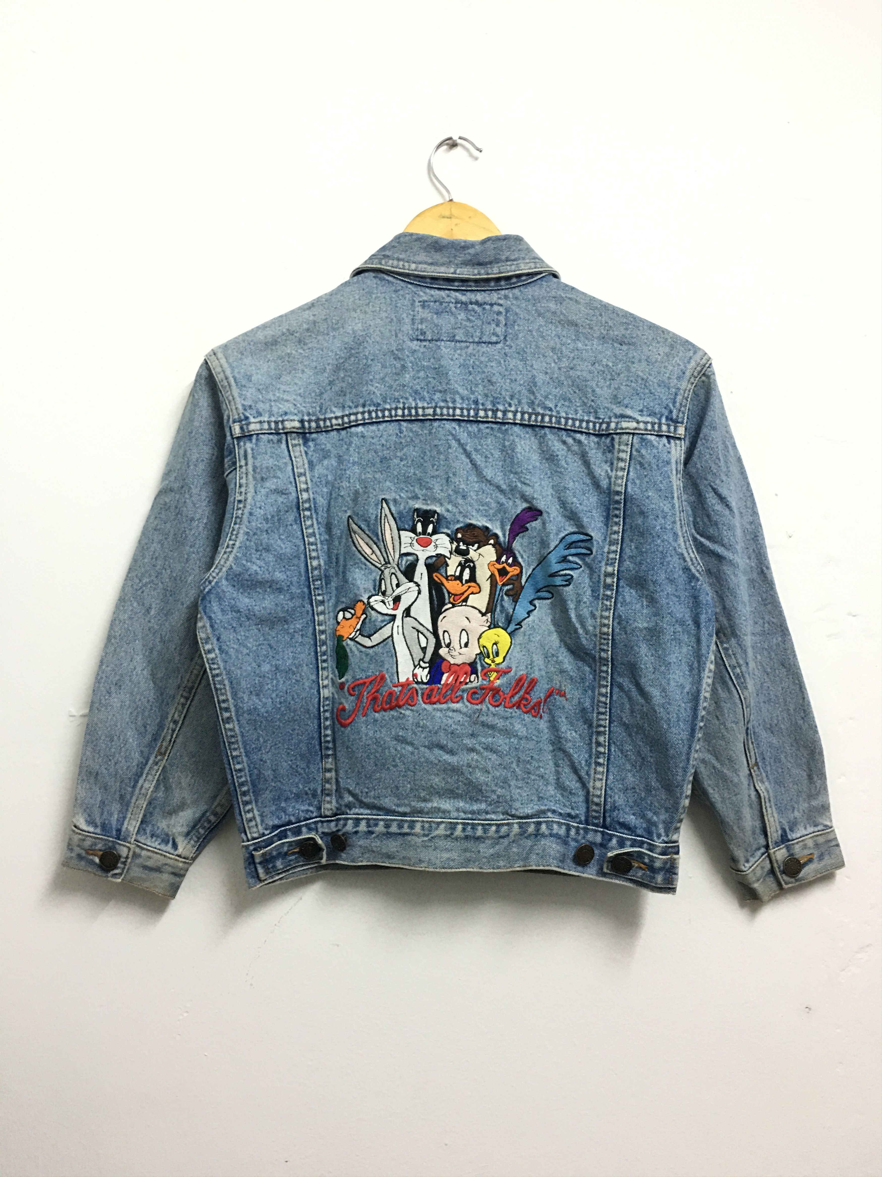 Vintage × Warner Bros Vintage Looney Tunes Denim Jacket 90s Size US M / EU 48-50 / 2 - 3 Thumbnail