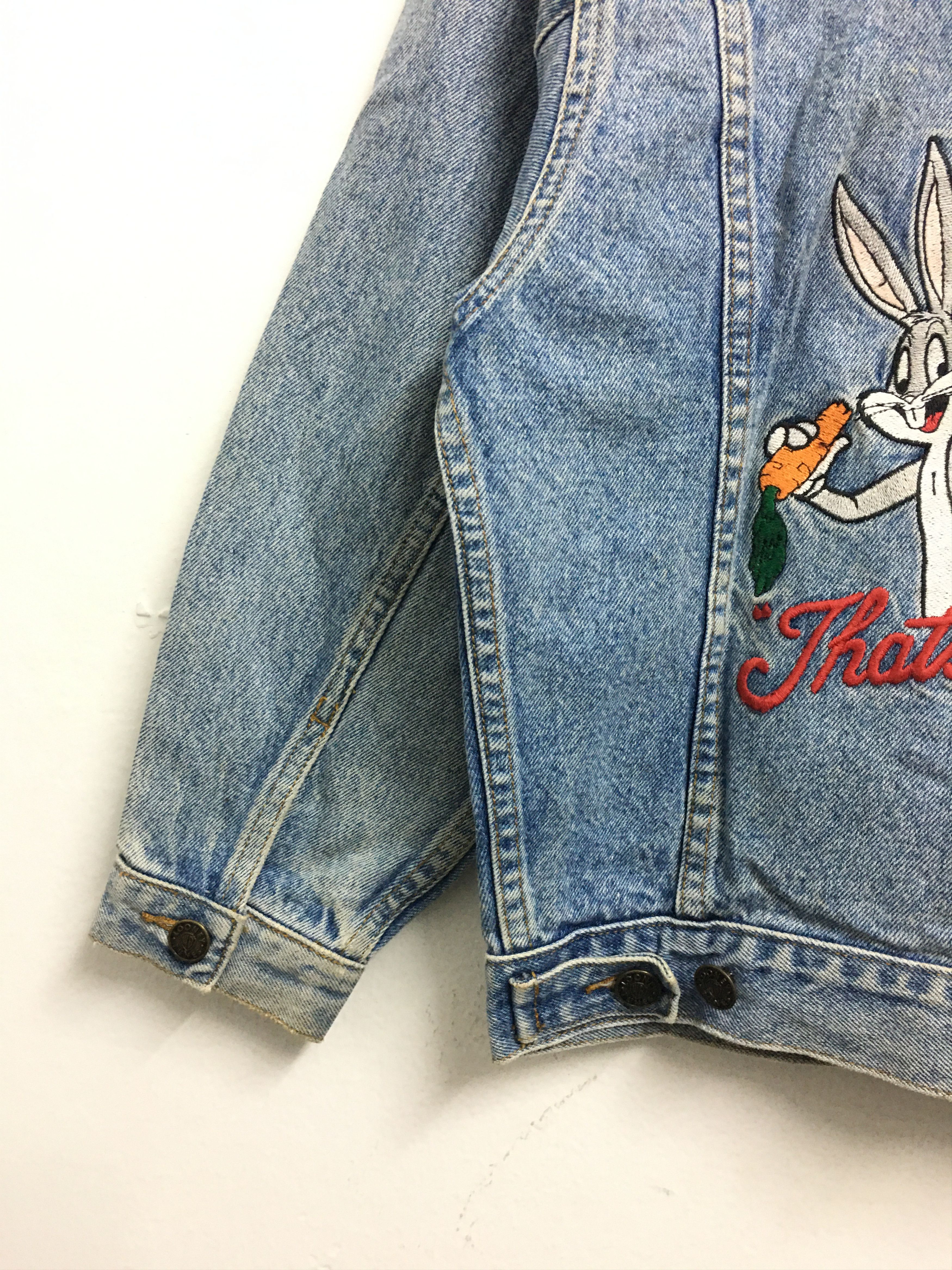 Vintage × Warner Bros Vintage Looney Tunes Denim Jacket 90s Size US M / EU 48-50 / 2 - 6 Thumbnail