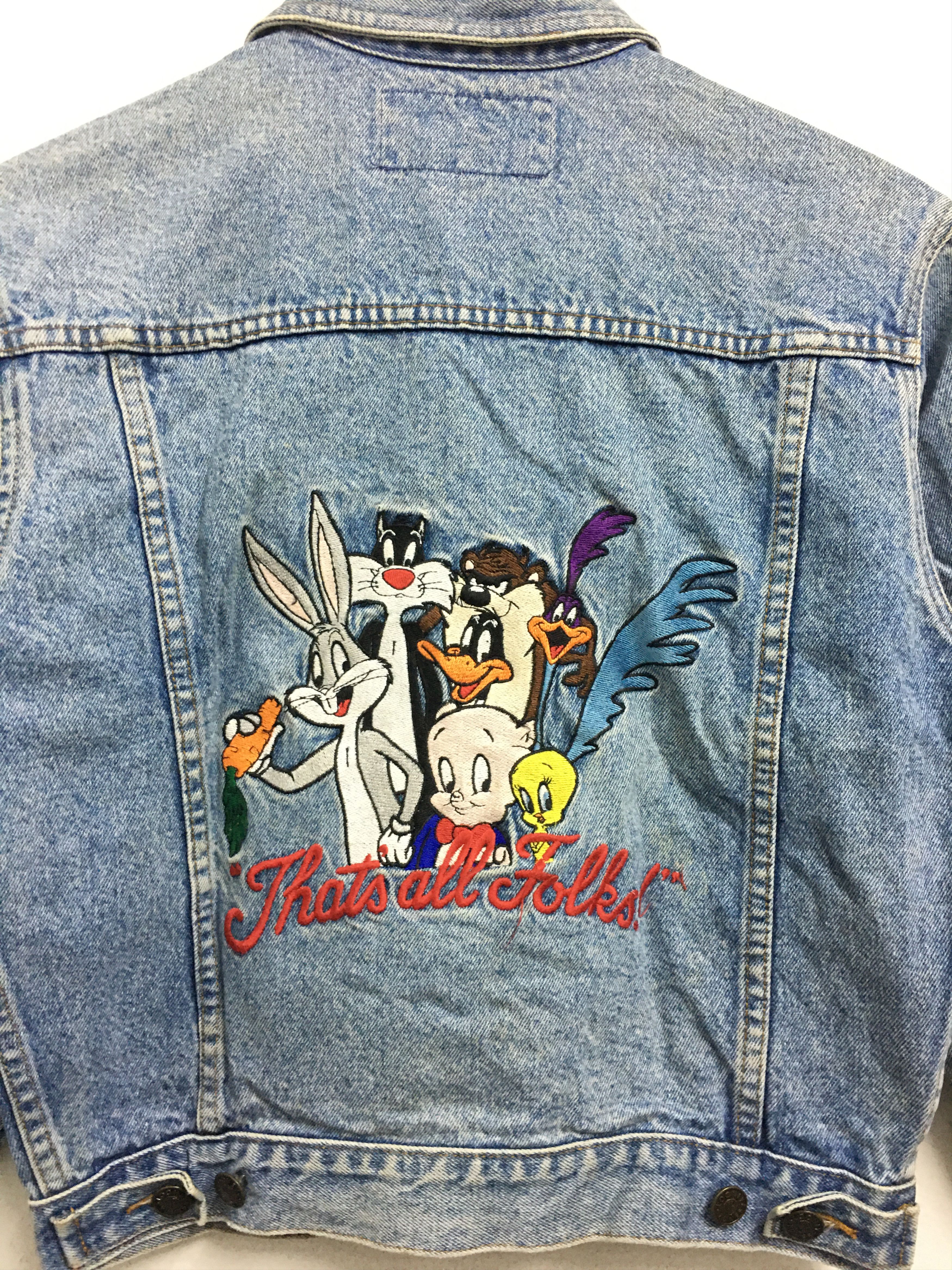 Vintage × Warner Bros Vintage Looney Tunes Denim Jacket 90s Size US M / EU 48-50 / 2 - 4 Thumbnail