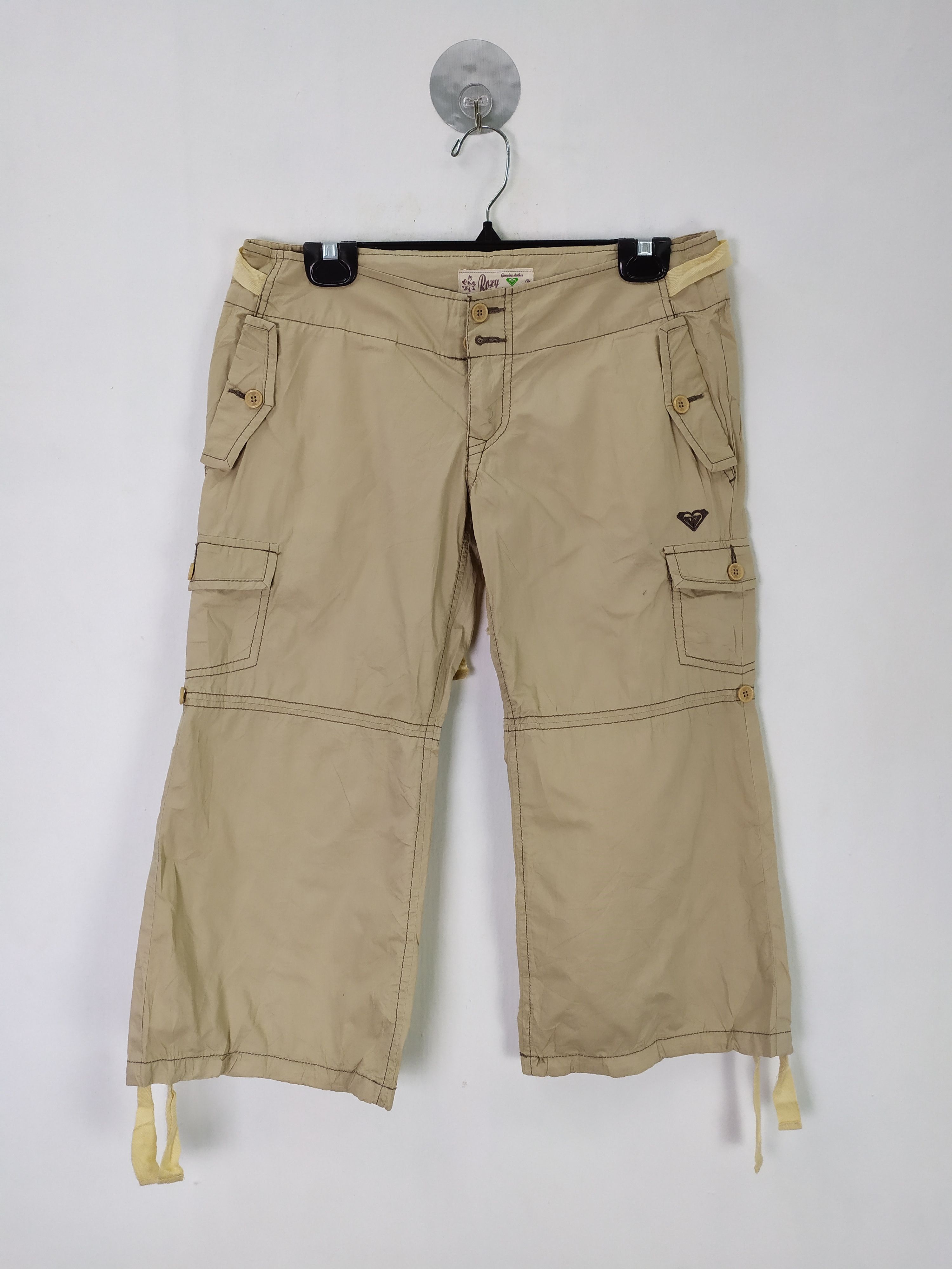 Japanese Brand × Vintage ROXY CROPPED CARGO PANTS Size US 30 / EU 46 - 2 Thumbnail
