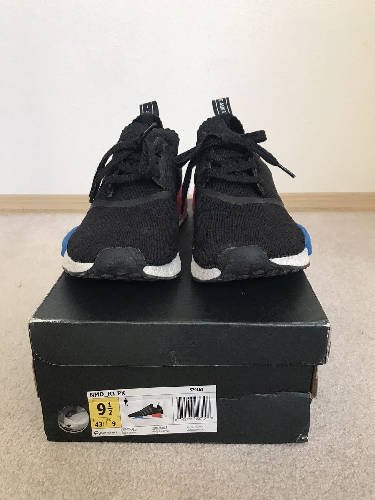 Adidas NMD R1 PK OG Core Black Size