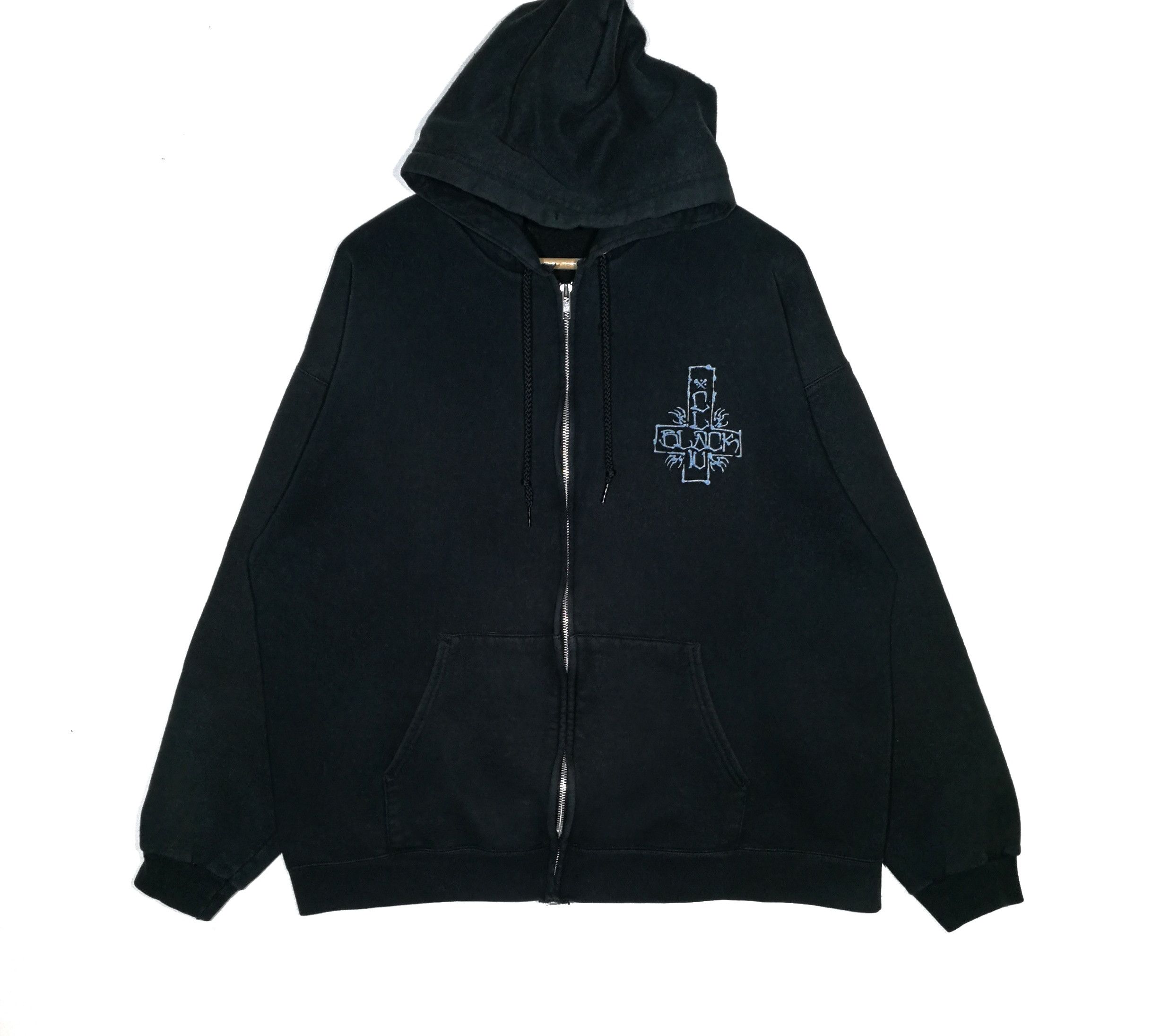 Vintage vintage black clawn hoodie Size US L / EU 52-54 / 3 - 2 Thumbnail
