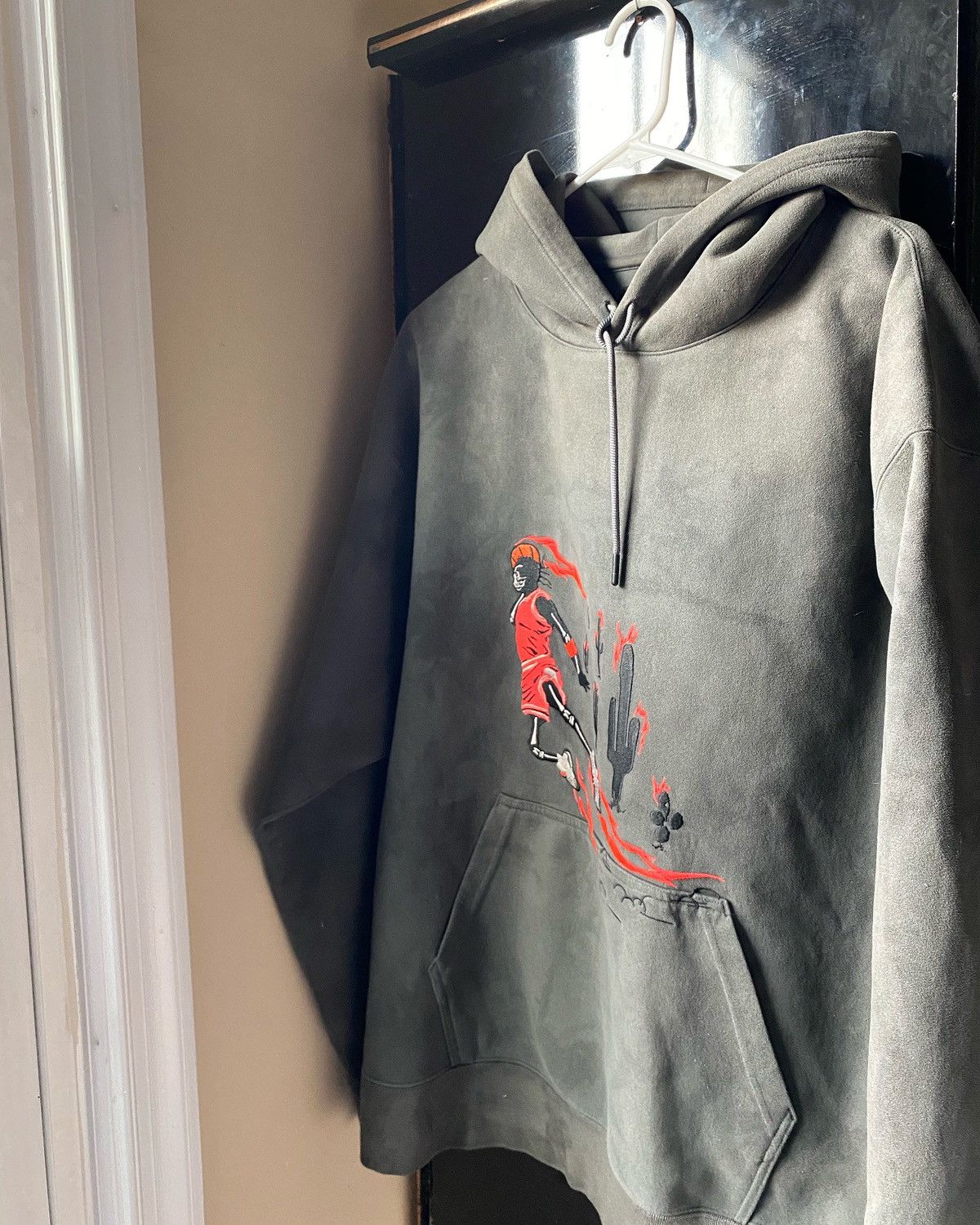 travis scott washed suede hoodie