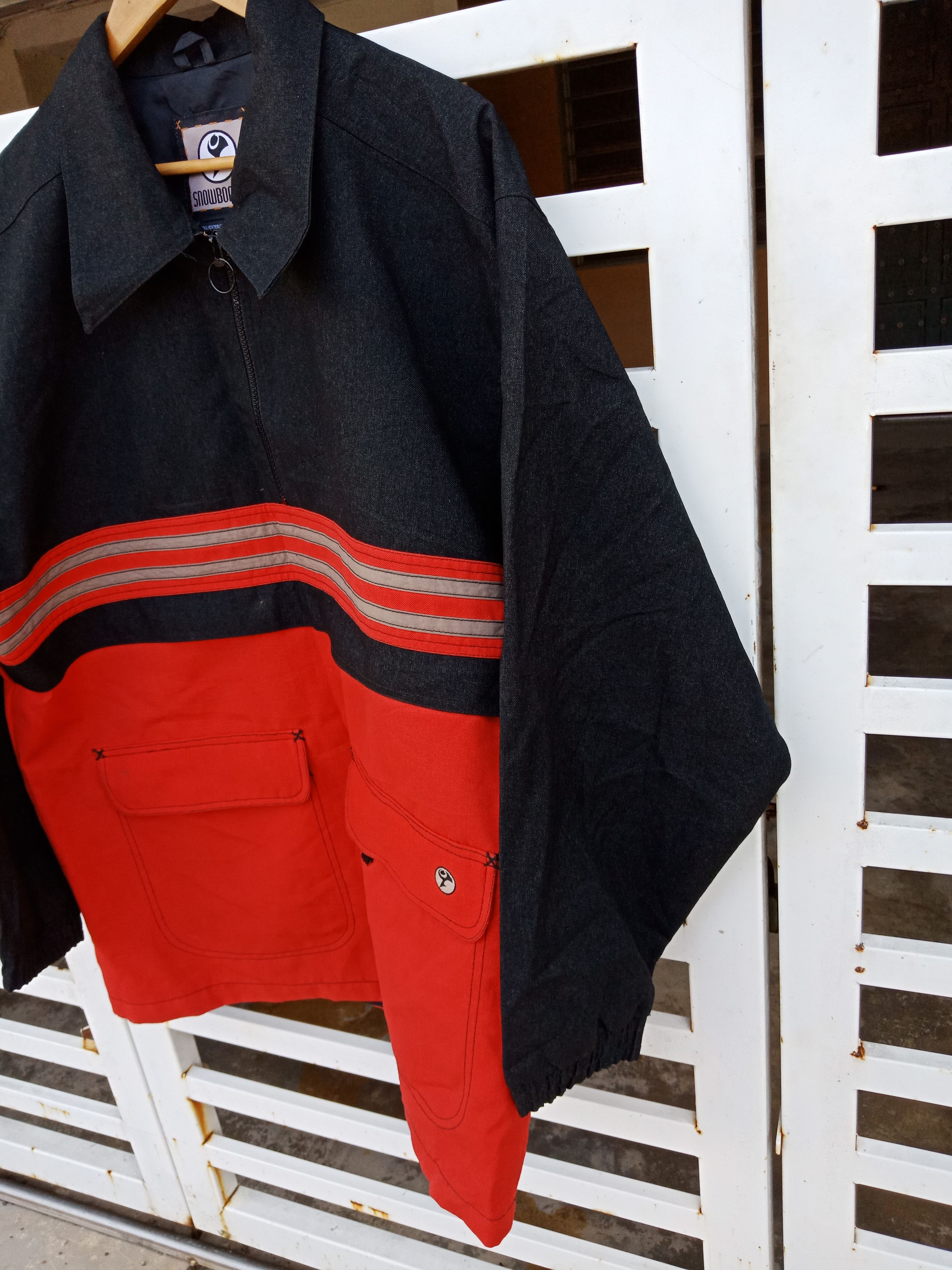 Vintage Snowboards Black And Red Half Zipper Jacket Size US L / EU 52-54 / 3 - 4 Thumbnail