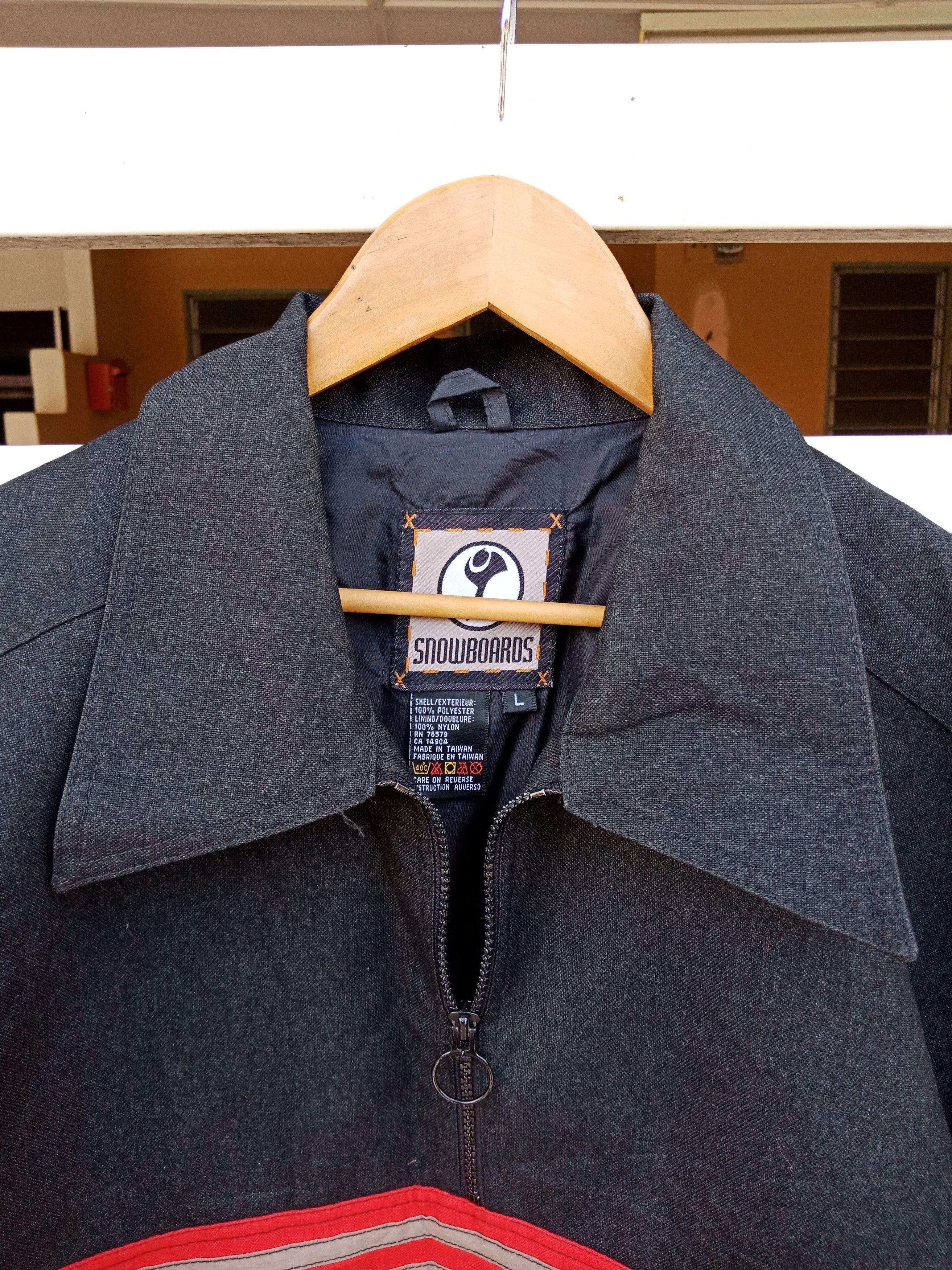 Vintage Snowboards Black And Red Half Zipper Jacket Size US L / EU 52-54 / 3 - 8 Thumbnail