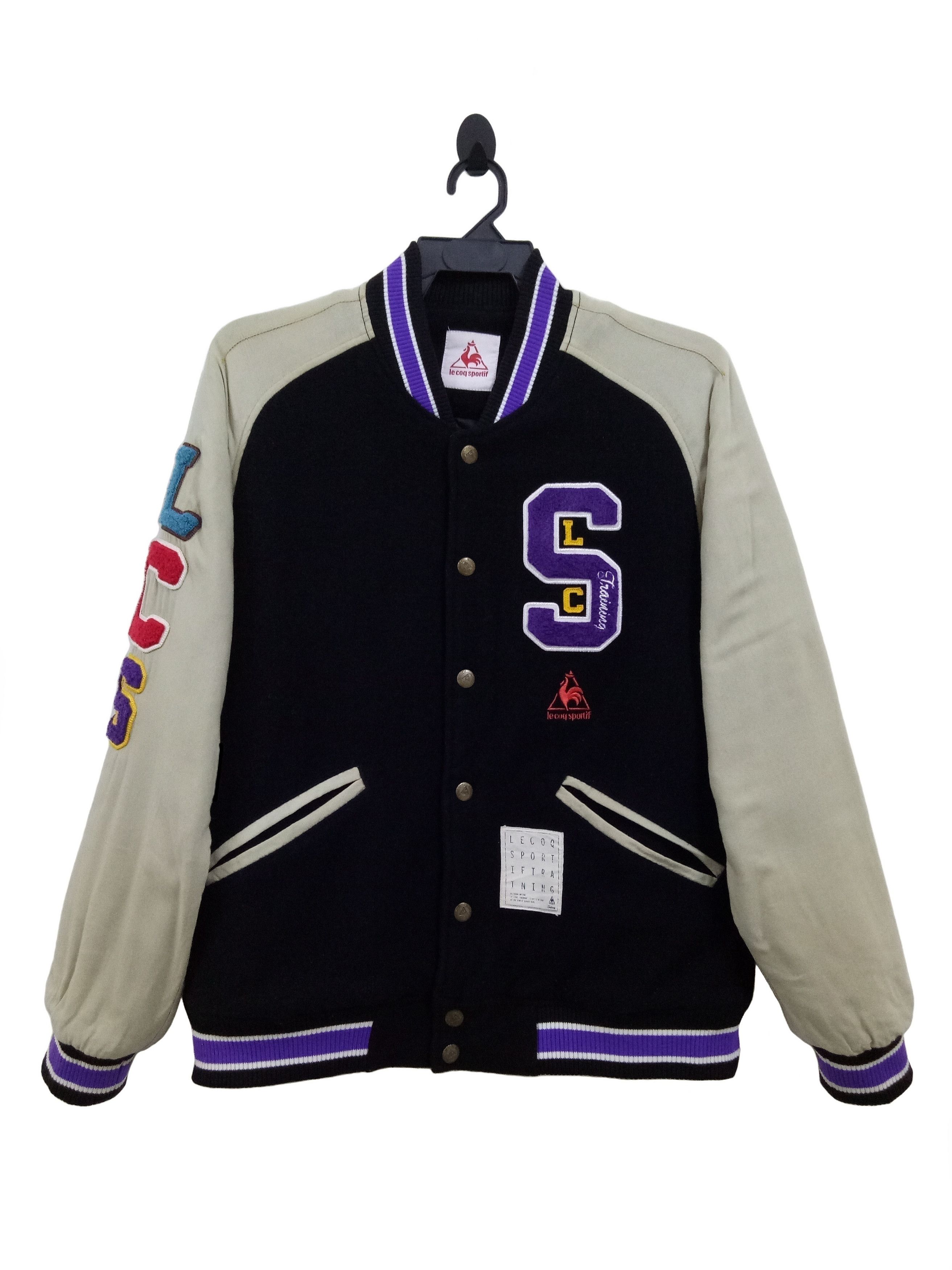 Le Coq Sportif Le Coq Sportif Varsity Jacket Rare Design Size US L / EU 52-54 / 3 - 1 Thumbnail