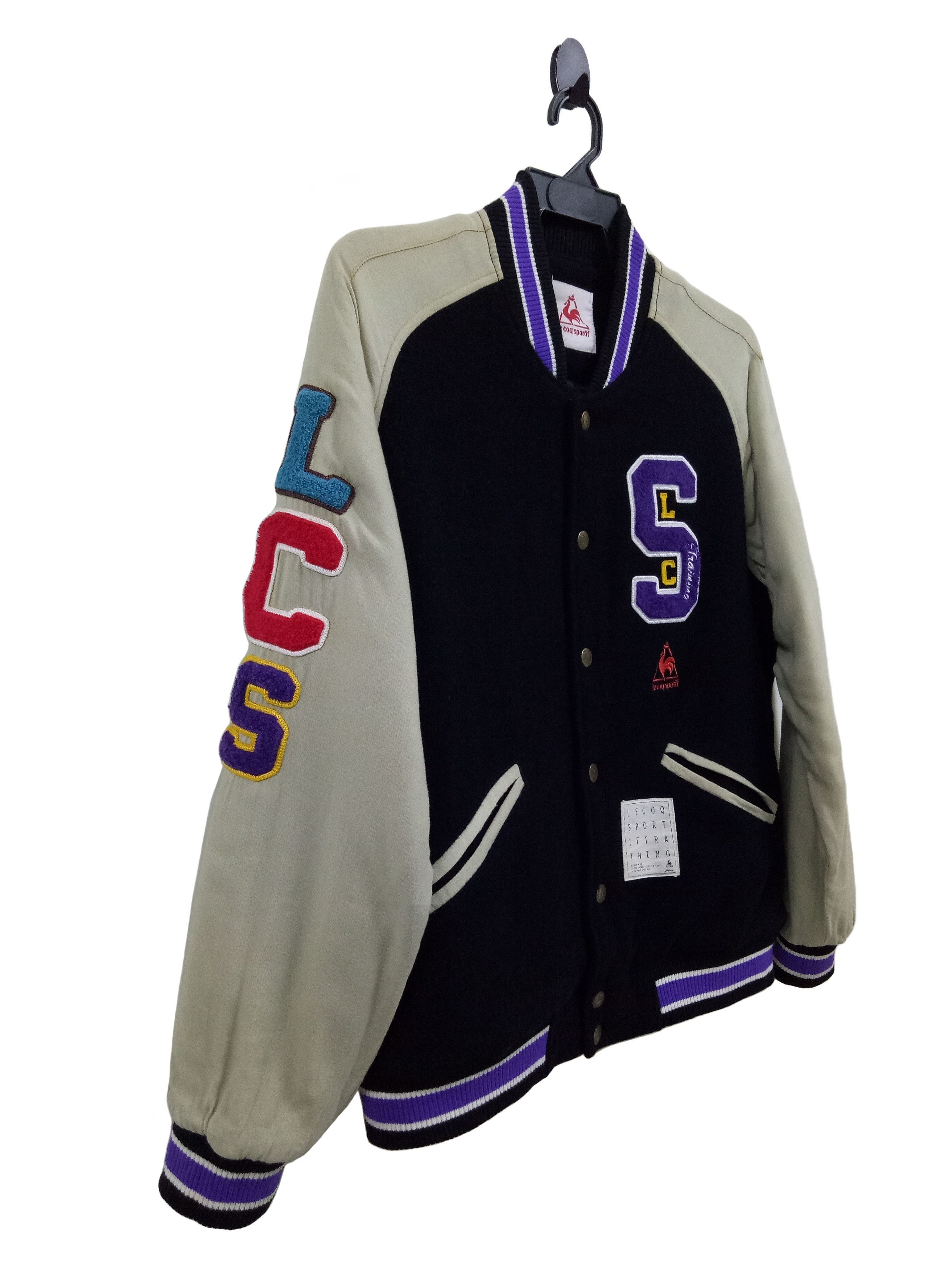 Le Coq Sportif Le Coq Sportif Varsity Jacket Rare Design Size US L / EU 52-54 / 3 - 4 Thumbnail