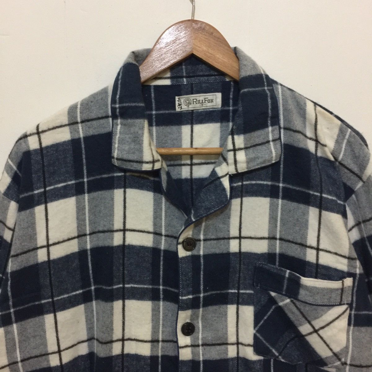Designer × Flannel × Japanese Brand Flannel Rillfox Wool Button Shirts Size US M / EU 48-50 / 2 - 3 Thumbnail
