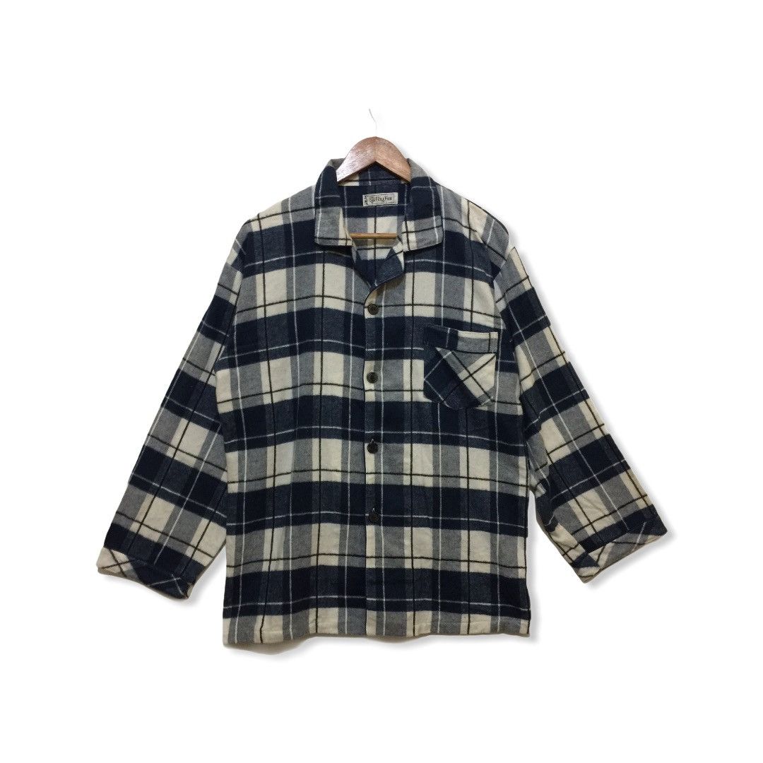 Designer × Flannel × Japanese Brand Flannel Rillfox Wool Button Shirts Size US M / EU 48-50 / 2 - 1 Thumbnail