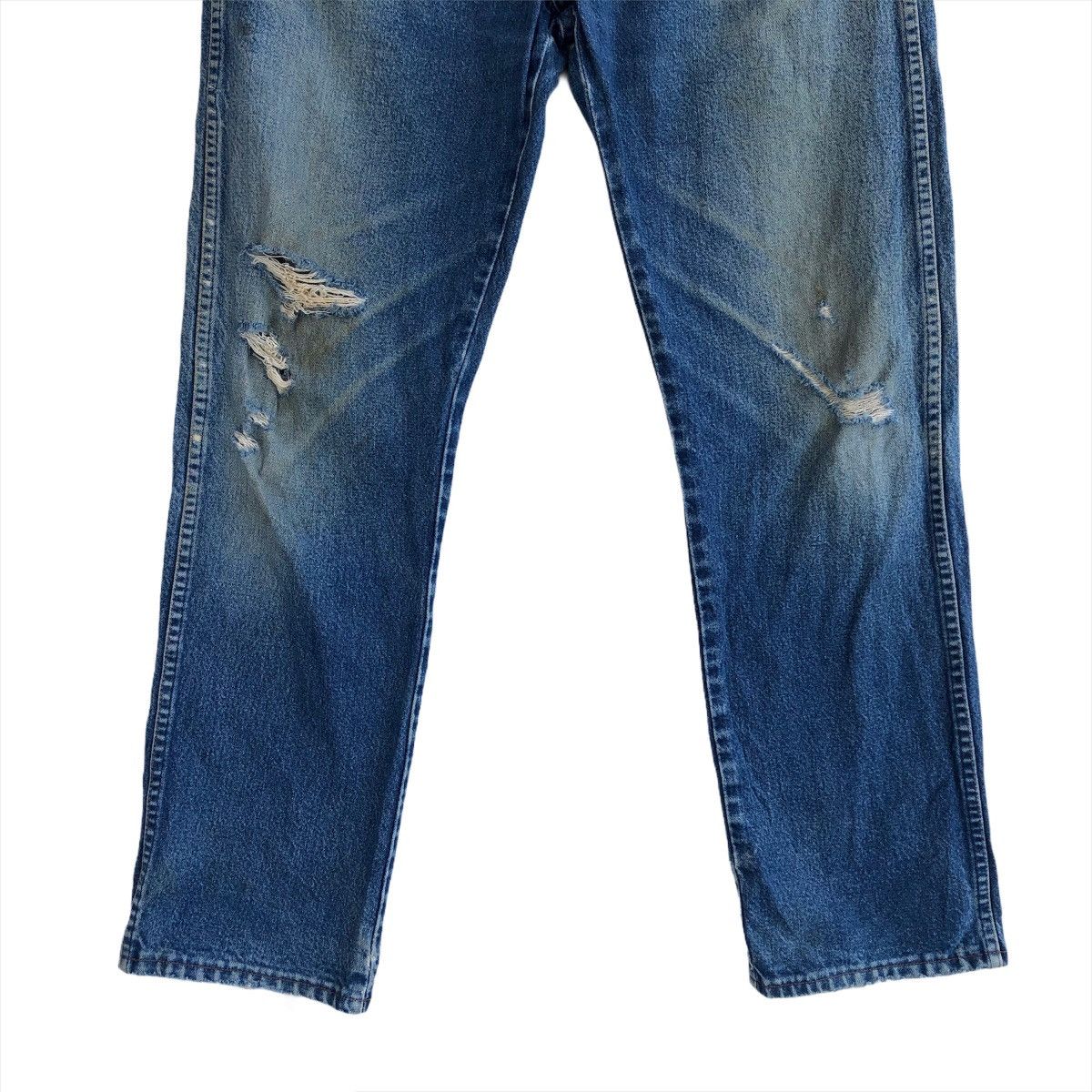 Wrangler Vintage Wrangler Distressed Ripped Denim Jeans Size US 34 / EU 50 - 4 Thumbnail
