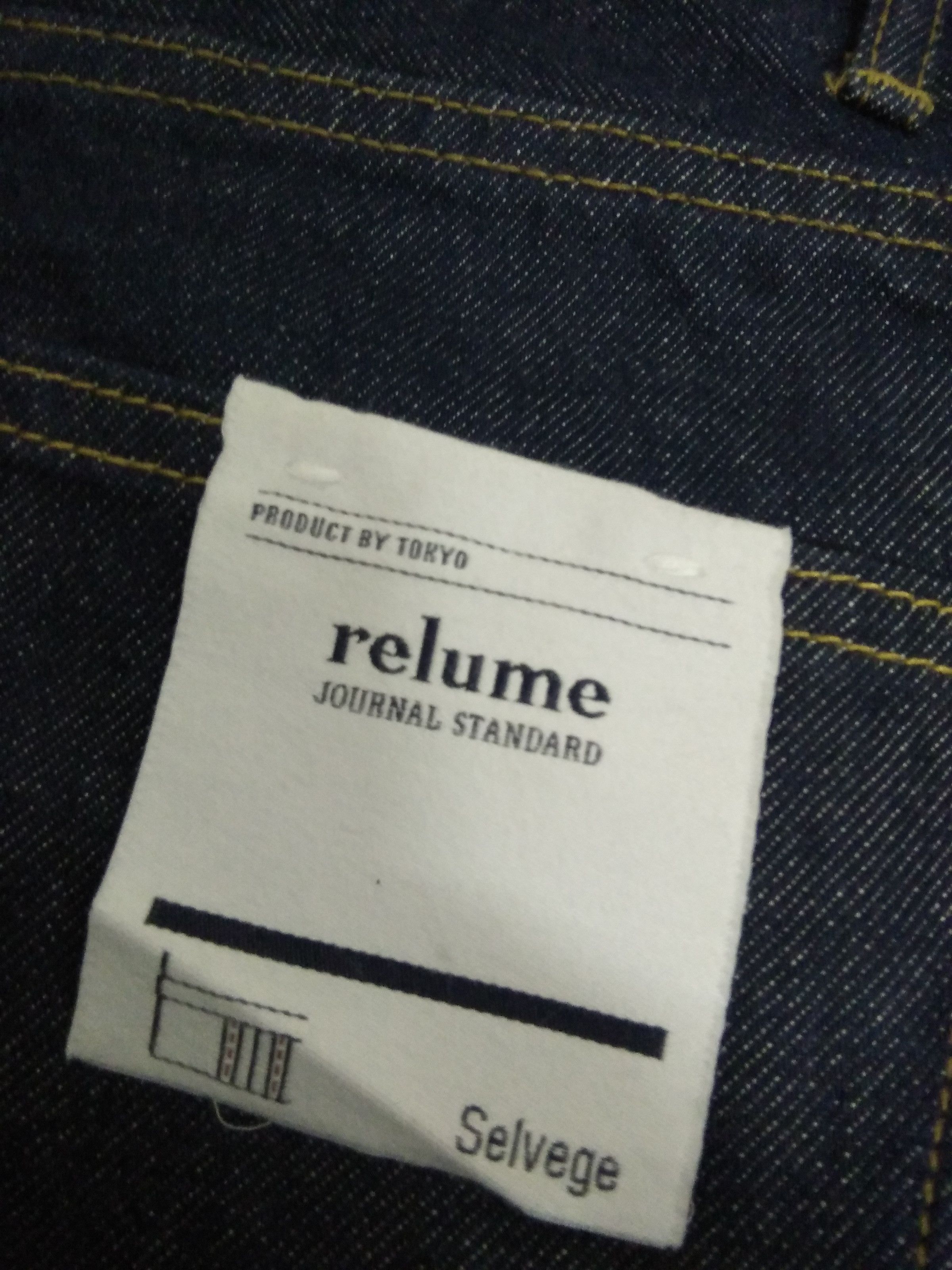 Journal Standard RELUME JOURNAL STANDARD JAPAN SELVEDGE DENIM (A600) W31 Size US 31 - 3 Thumbnail
