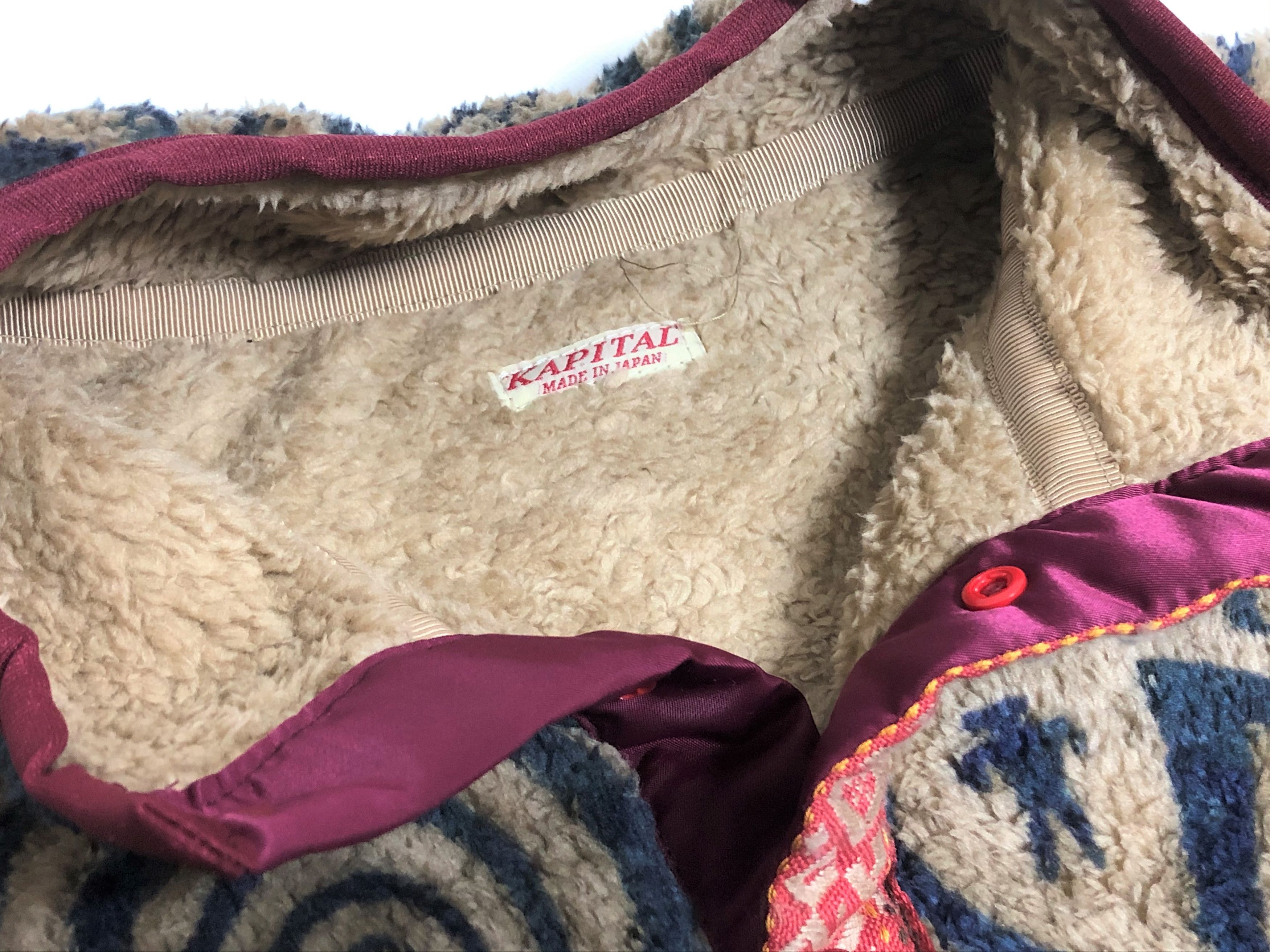 Kapital KAPITAL MAZE light fleece snap t blouson beige Japan new XL Size US XL / EU 56 / 4 - 5 Thumbnail