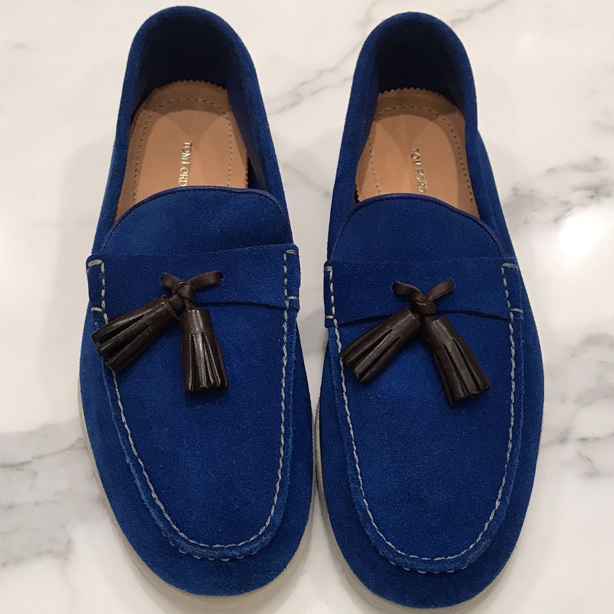 Tom Ford TOM FORD suede tassel moccasin loafers | Grailed