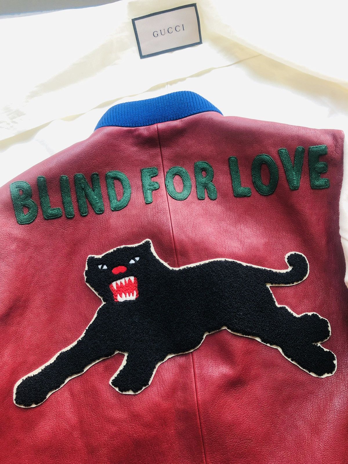 Gucci Blind For Love Varsity Bomber Jacket Size US S / EU 44-46 / 1 - 6 Thumbnail