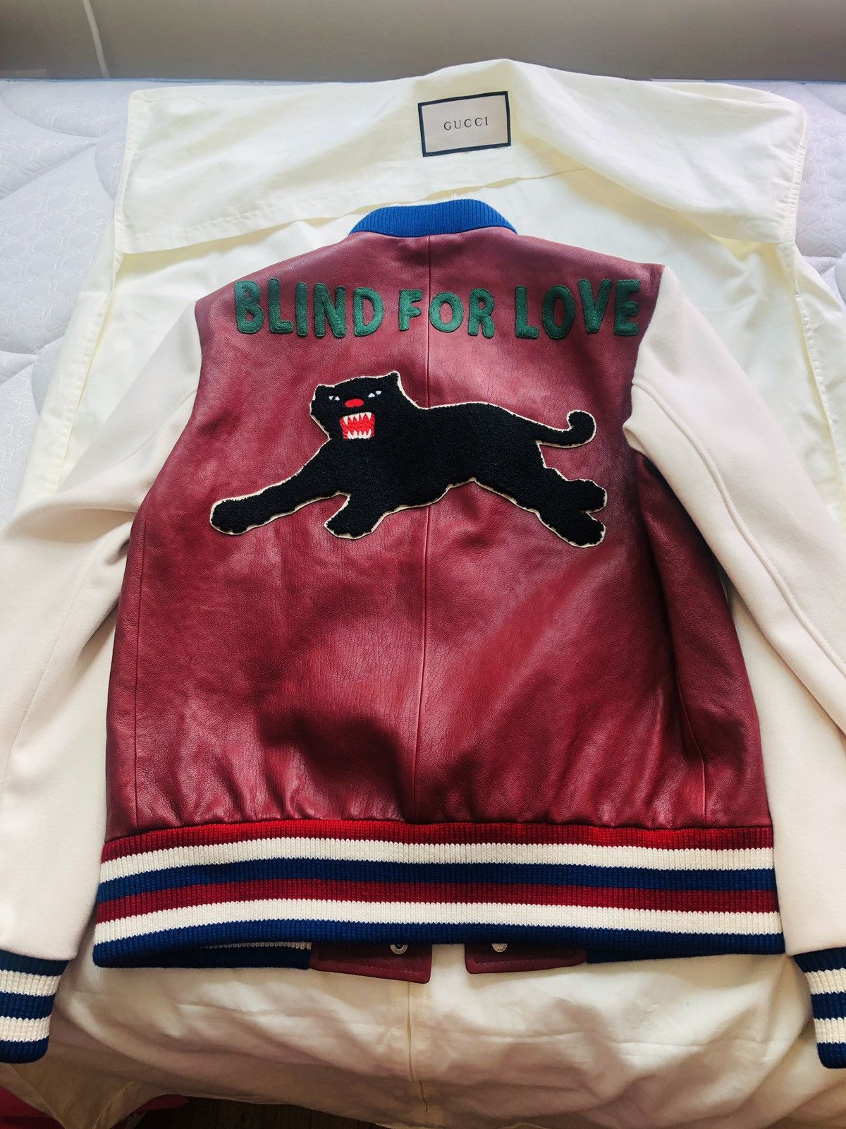 Gucci Blind For Love Varsity Bomber Jacket Size US S / EU 44-46 / 1 - 1 Preview
