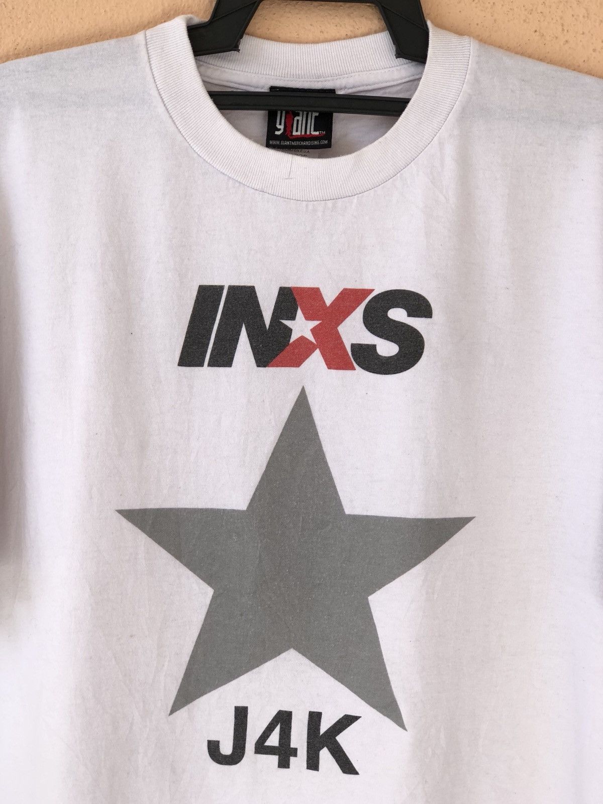 Band Tees × Giant Tees × Vintage Vintage 90s INXS Kick Tour Promo Tee Size US XL / EU 56 / 4 - 2 Thumbnail