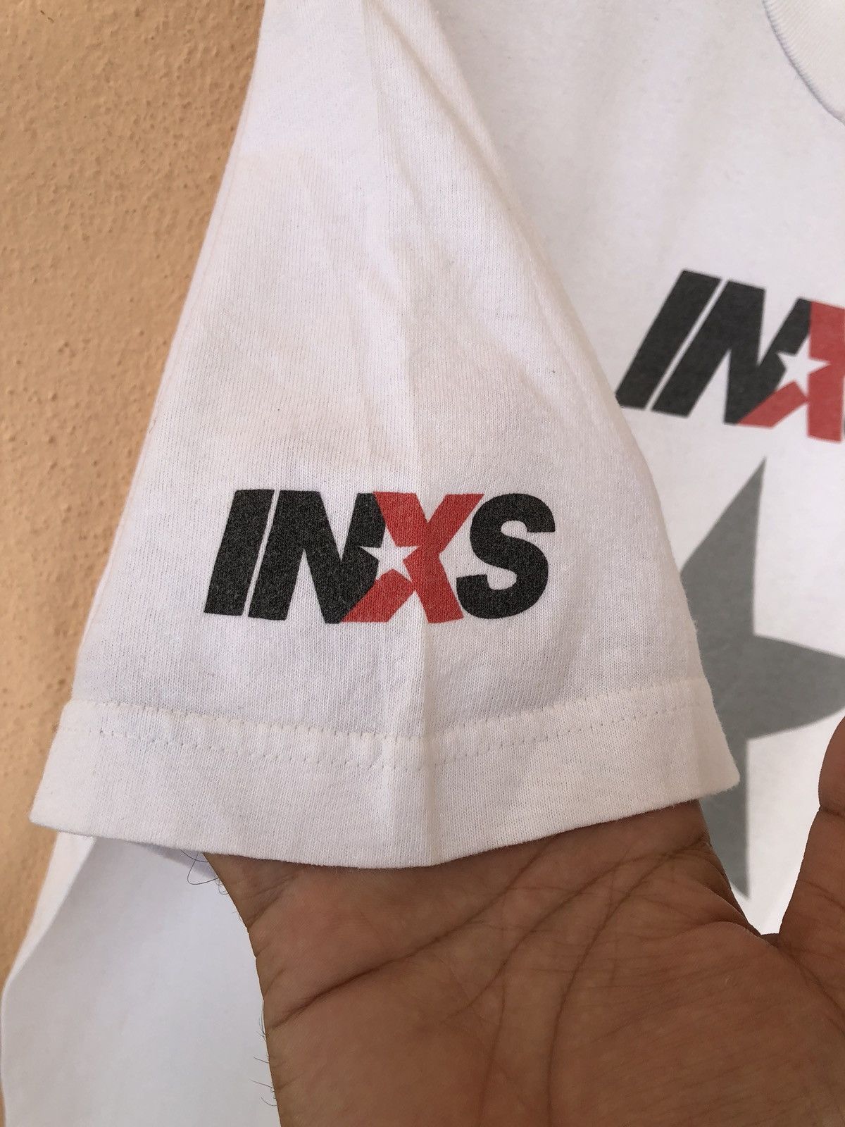 Band Tees × Giant Tees × Vintage Vintage 90s INXS Kick Tour Promo Tee Size US XL / EU 56 / 4 - 5 Thumbnail