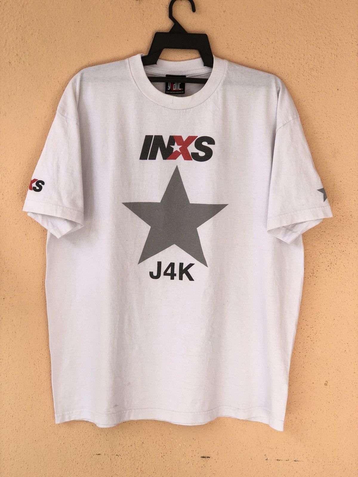 Band Tees × Giant Tees × Vintage Vintage 90s INXS Kick Tour Promo Tee Size US XL / EU 56 / 4 - 1 Thumbnail