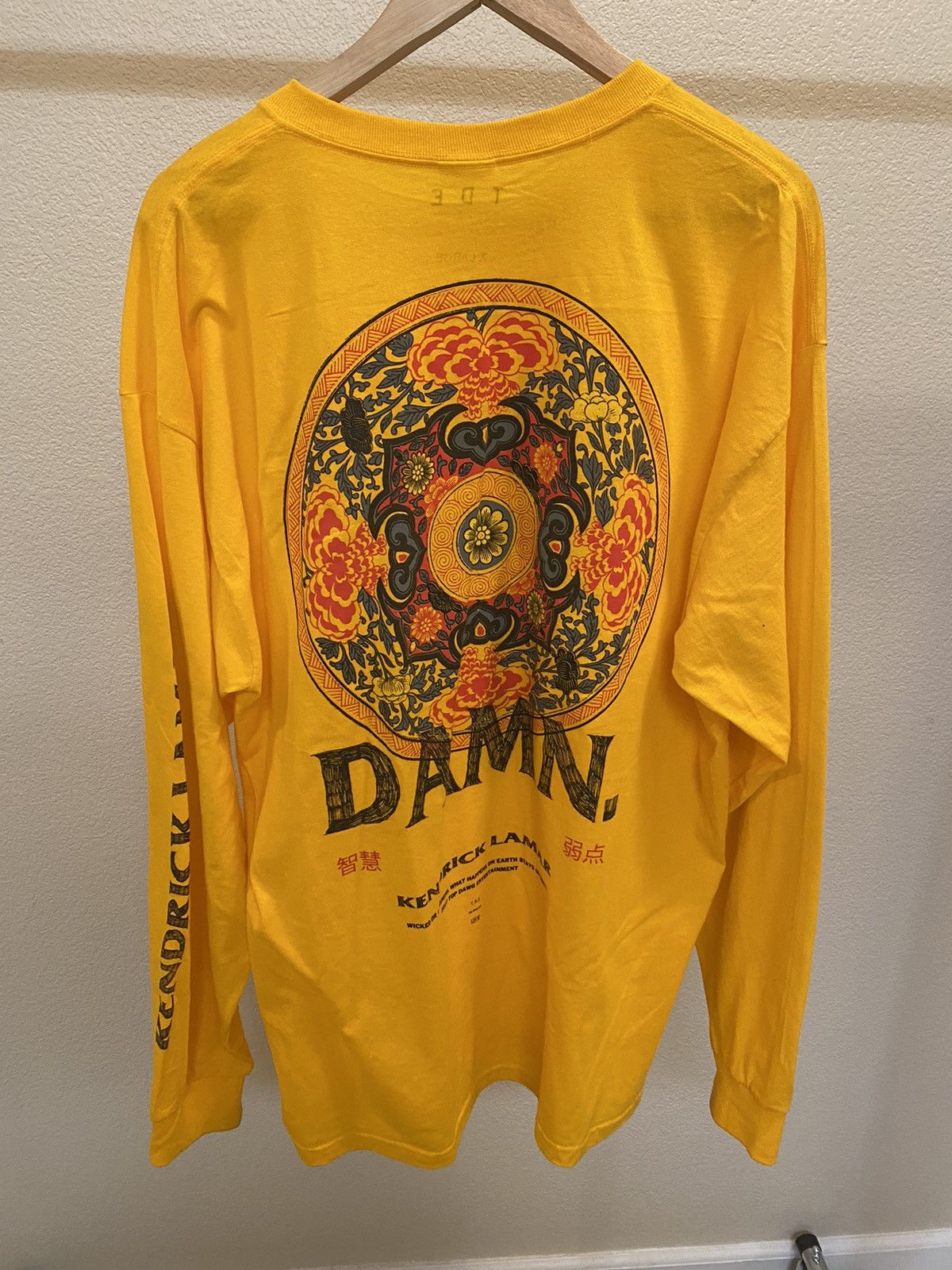 激レア kendrick lamar DAMN. ロンT 日本未発売 XL Kendrick Lamar Damn Long Sleeve | Grailed