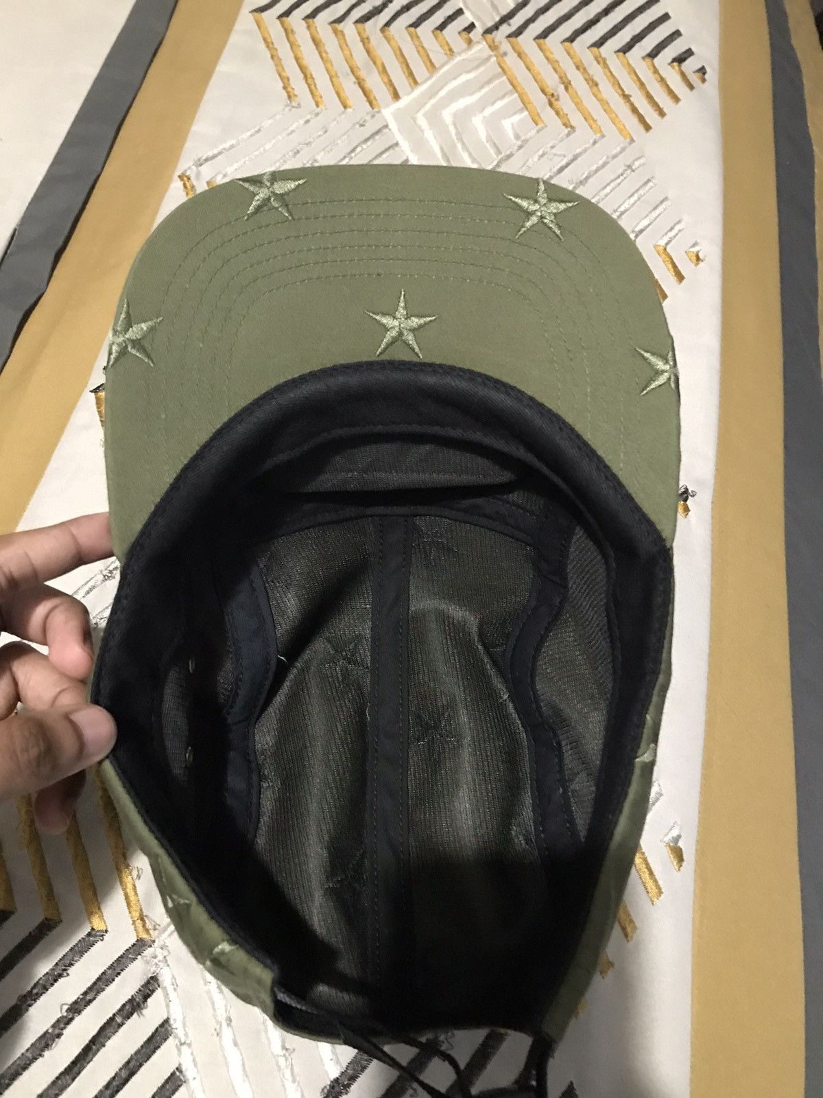 Supreme Supreme Stars camp cap f13 olive one size | Grailed