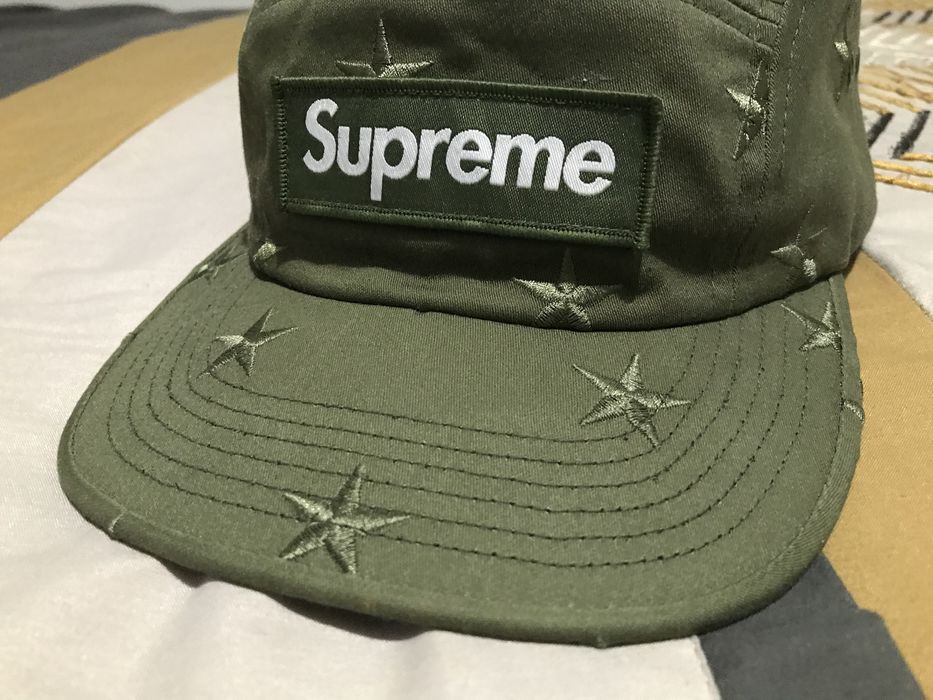 Supreme Star Camp Cap Olive - 帽子