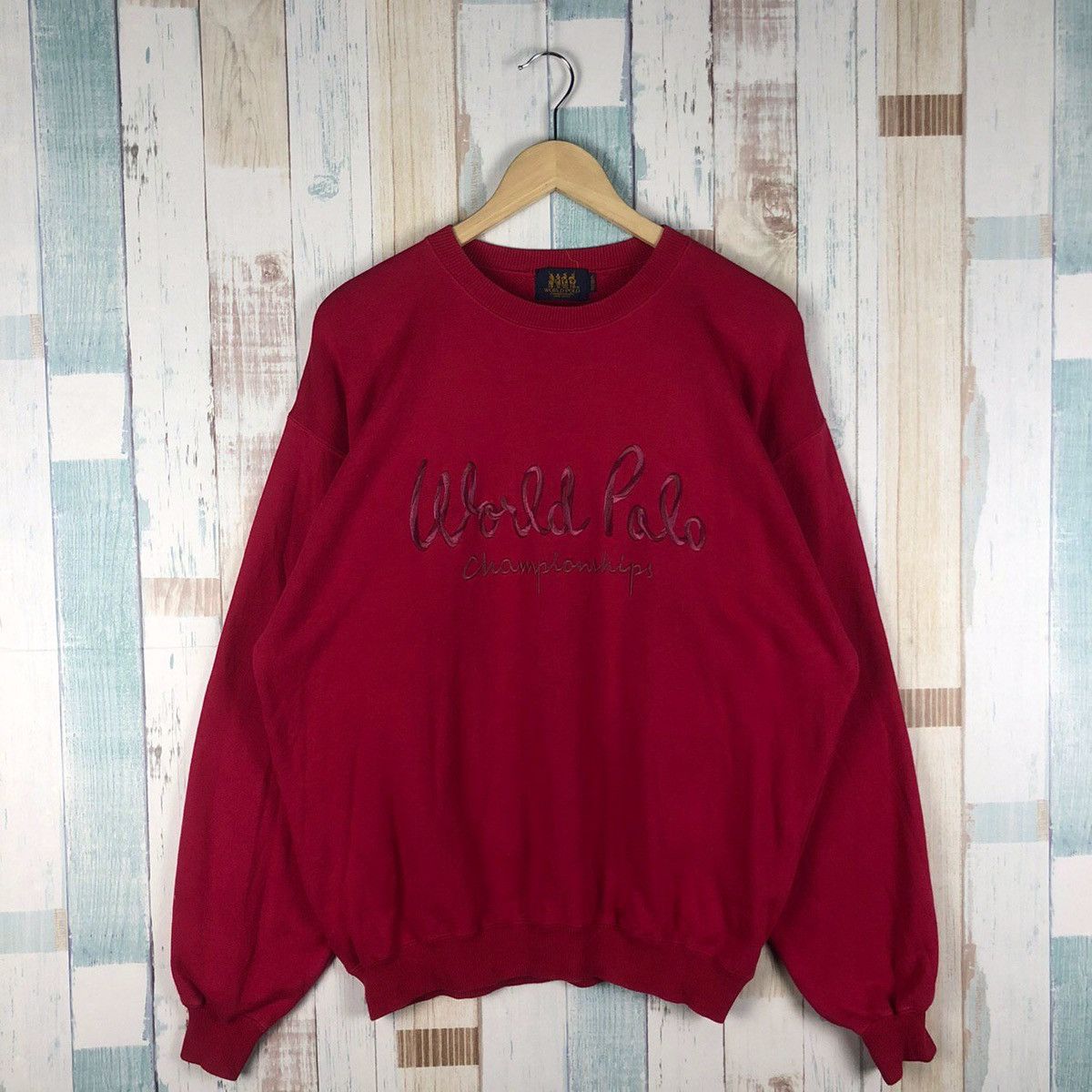 Vintage Vintage World Polo Championship Sweatshirt Embroidery Logo Size US L / EU 52-54 / 3 - 1 Thumbnail