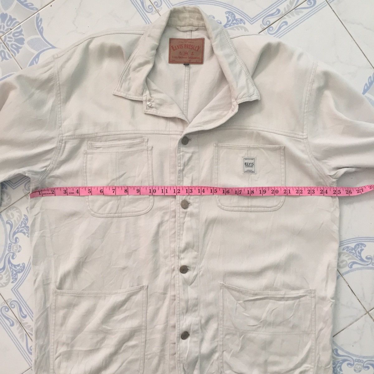 Band Tees Elvis Presley Vintage Clothing Wear Button Up Jacket Size US XL / EU 56 / 4 - 17 Thumbnail