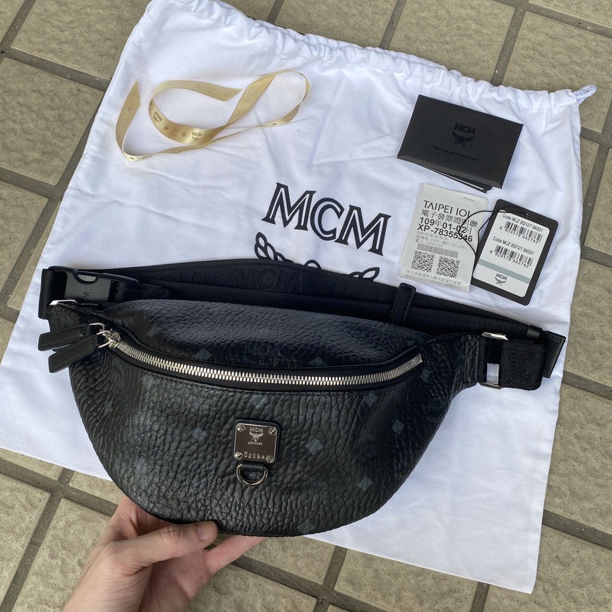 MCM MCM Waist Bag Black Grailed