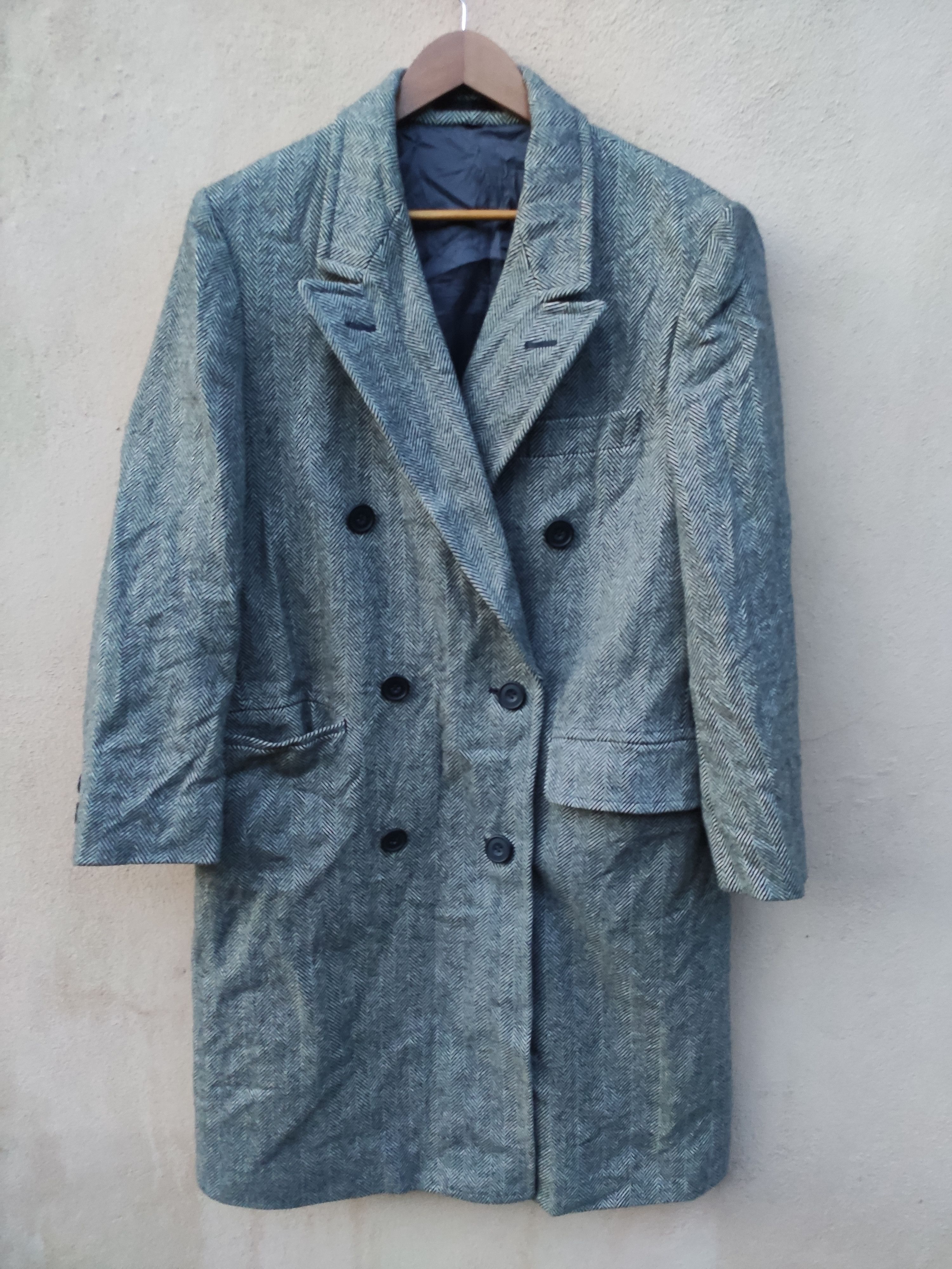 Vintage Vintage BASKIN Long Jacket Coat tweed chester wool camel Size US M / EU 48-50 / 2 - 2 Thumbnail