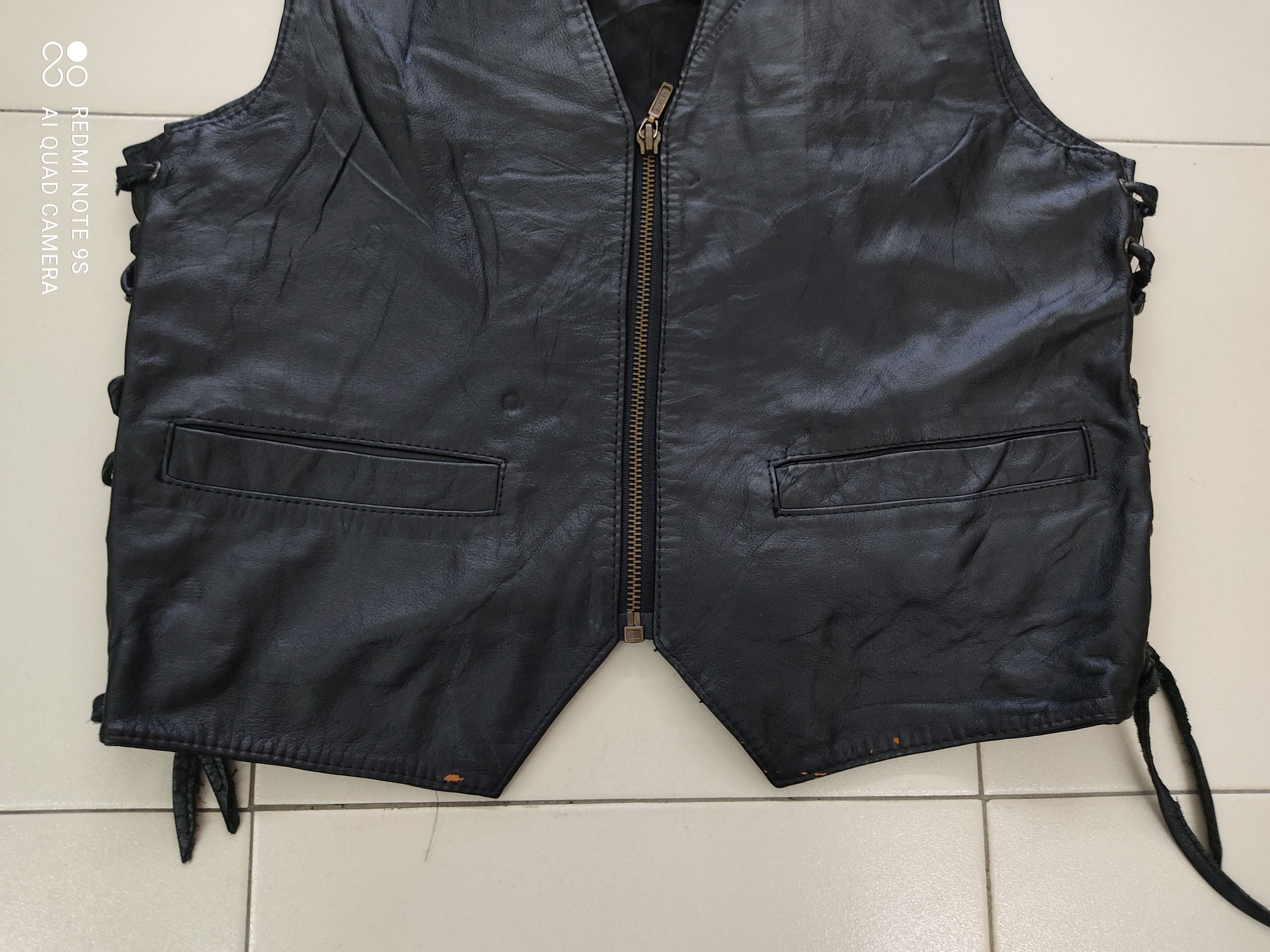 Japanese Brand ManeaveR Black Leather Vest Size US M / EU 48-50 / 2 - 3 Thumbnail