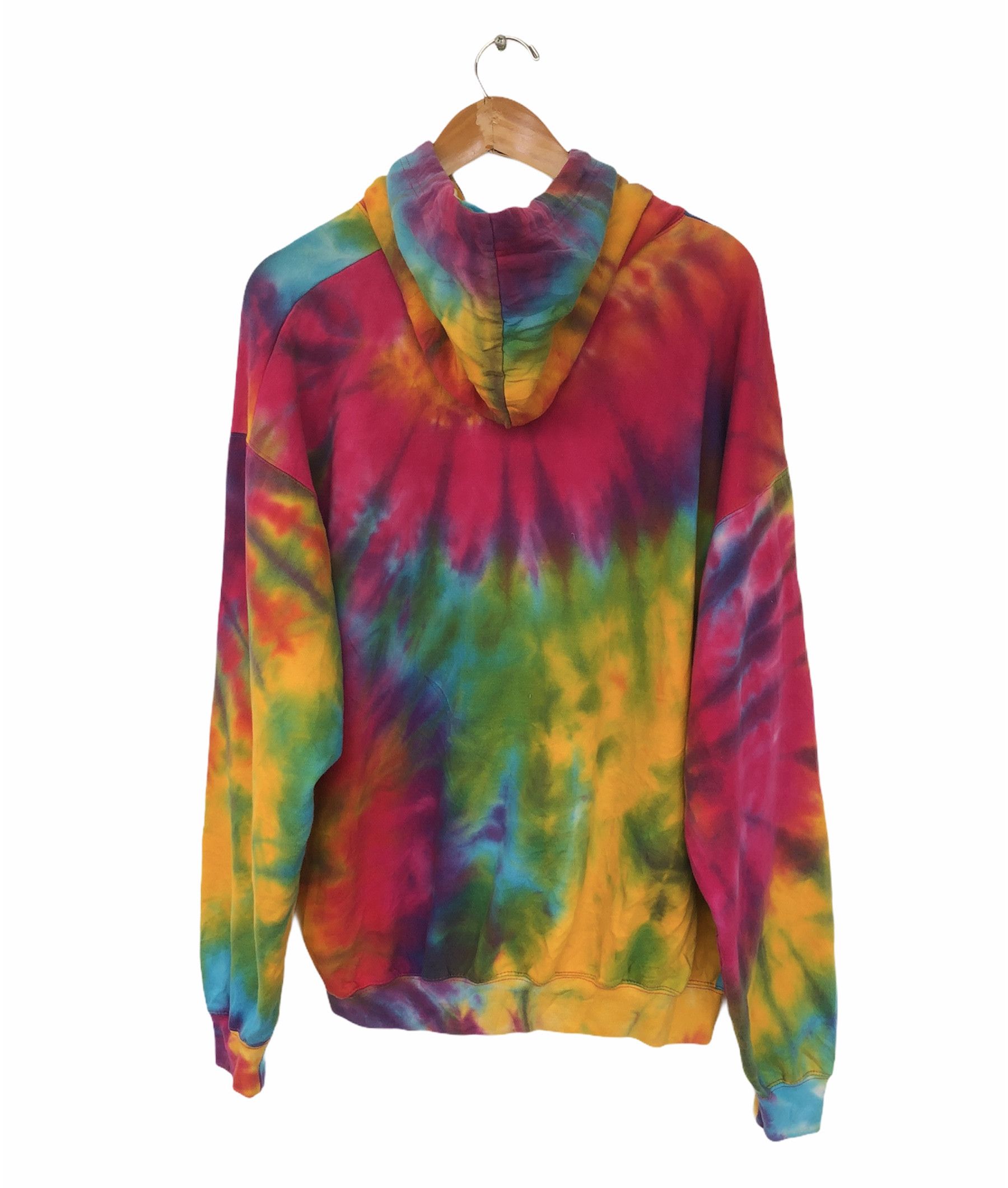 Vintage VINTAGE TIE DYE HOODED SWEATER Size US XL / EU 56 / 4 - 2 Thumbnail