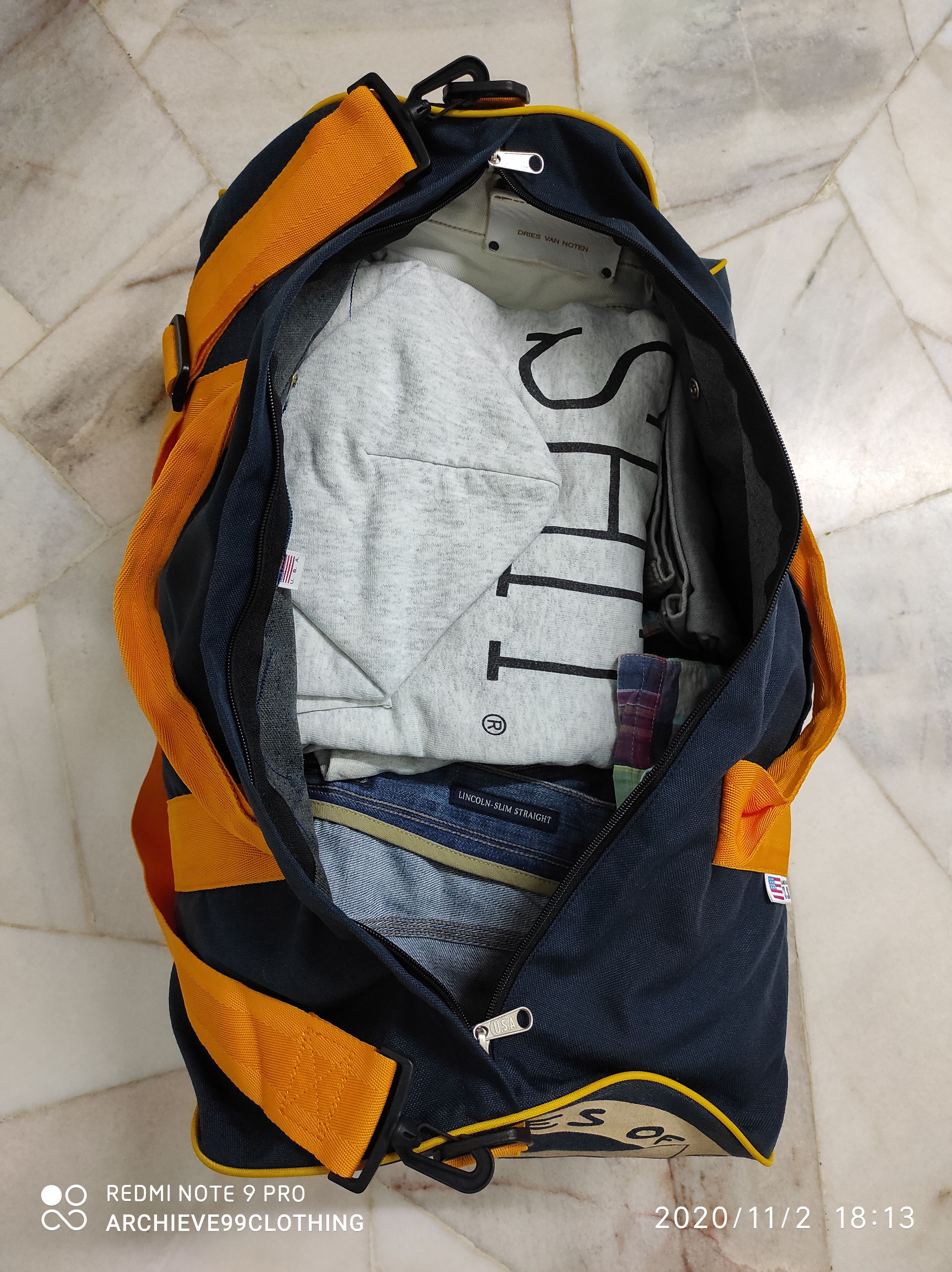 Vans Vintage 1990 VANS Canvas Duffle travel bag hand made USA Size ONE SIZE - 7 Thumbnail