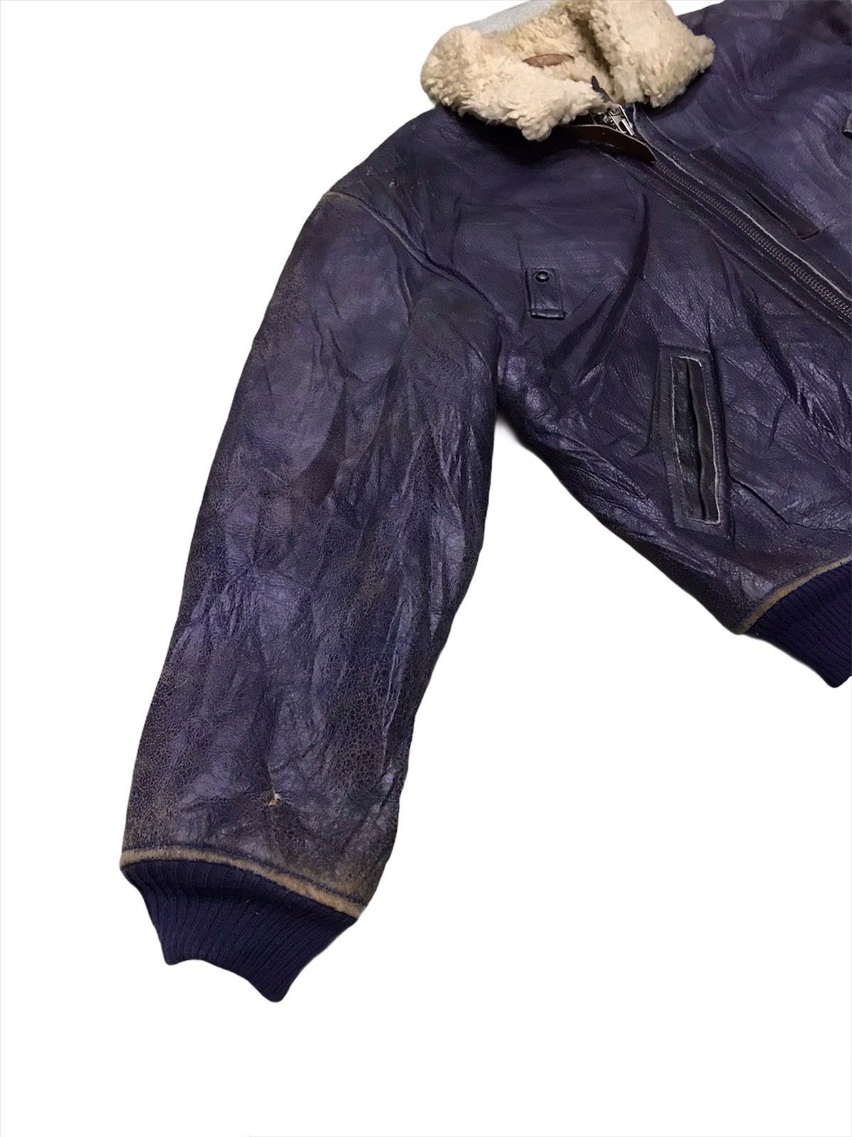 Avirex × Vintage Vintage Avirex B-15 Bomber Jacket Sherpa Genuine Sheepskin Size US S / EU 44-46 / 1 - 2 Thumbnail