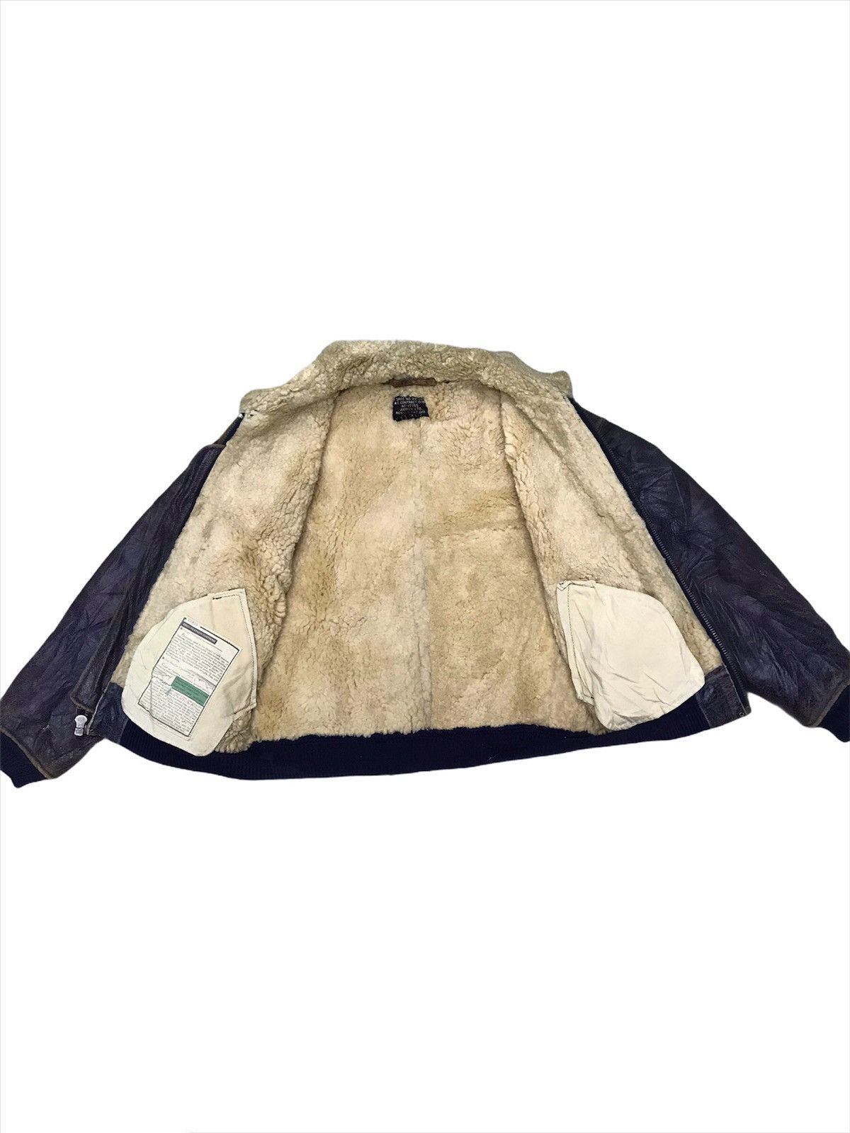 Avirex × Vintage Vintage Avirex B-15 Bomber Jacket Sherpa Genuine Sheepskin Size US S / EU 44-46 / 1 - 4 Thumbnail