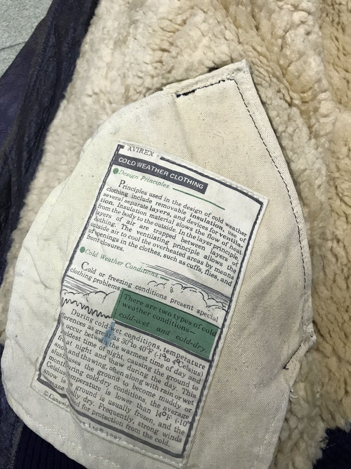 Avirex × Vintage Vintage Avirex B-15 Bomber Jacket Sherpa Genuine Sheepskin Size US S / EU 44-46 / 1 - 10 Thumbnail