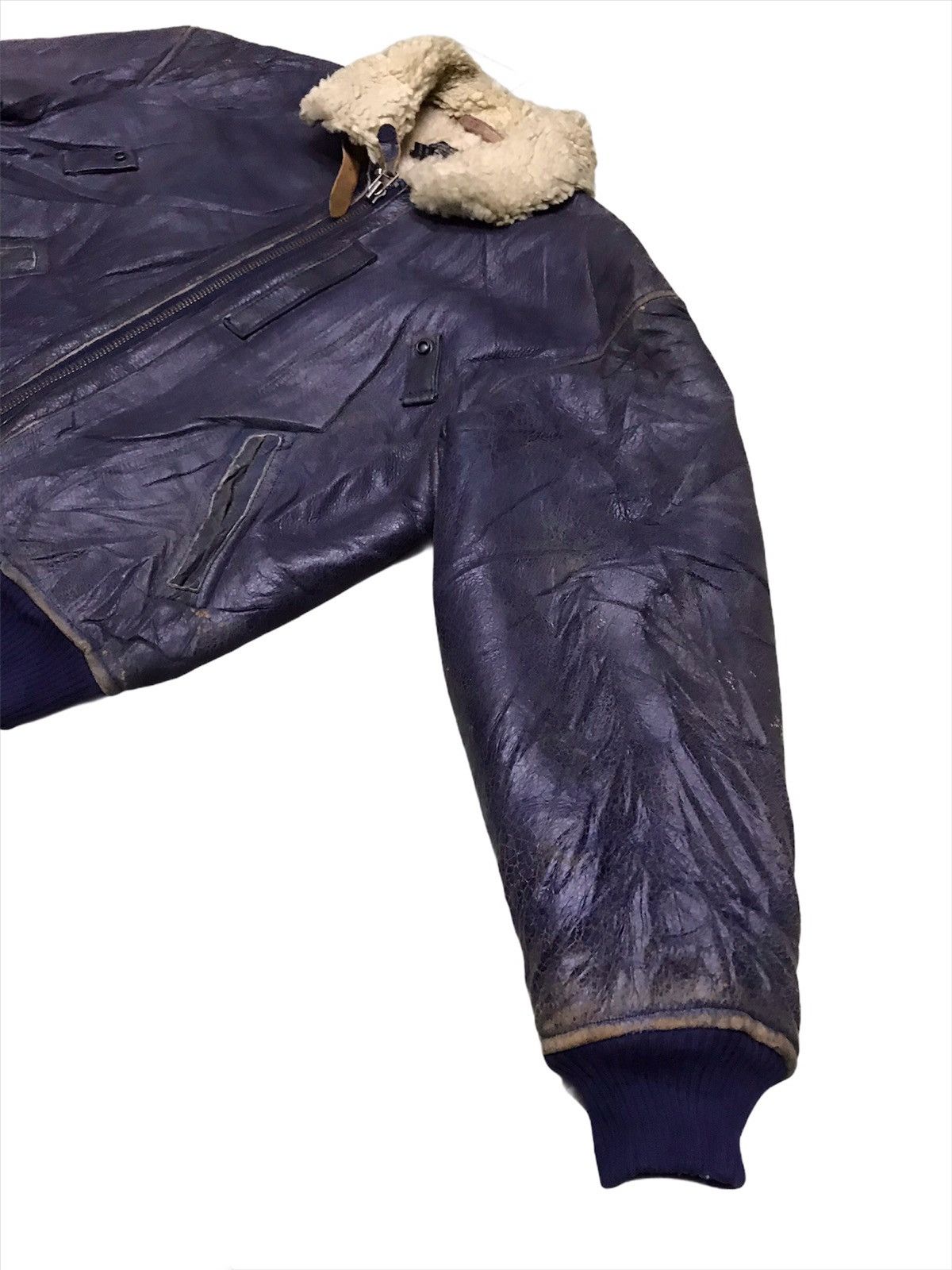 Avirex × Vintage Vintage Avirex B-15 Bomber Jacket Sherpa Genuine Sheepskin Size US S / EU 44-46 / 1 - 3 Thumbnail