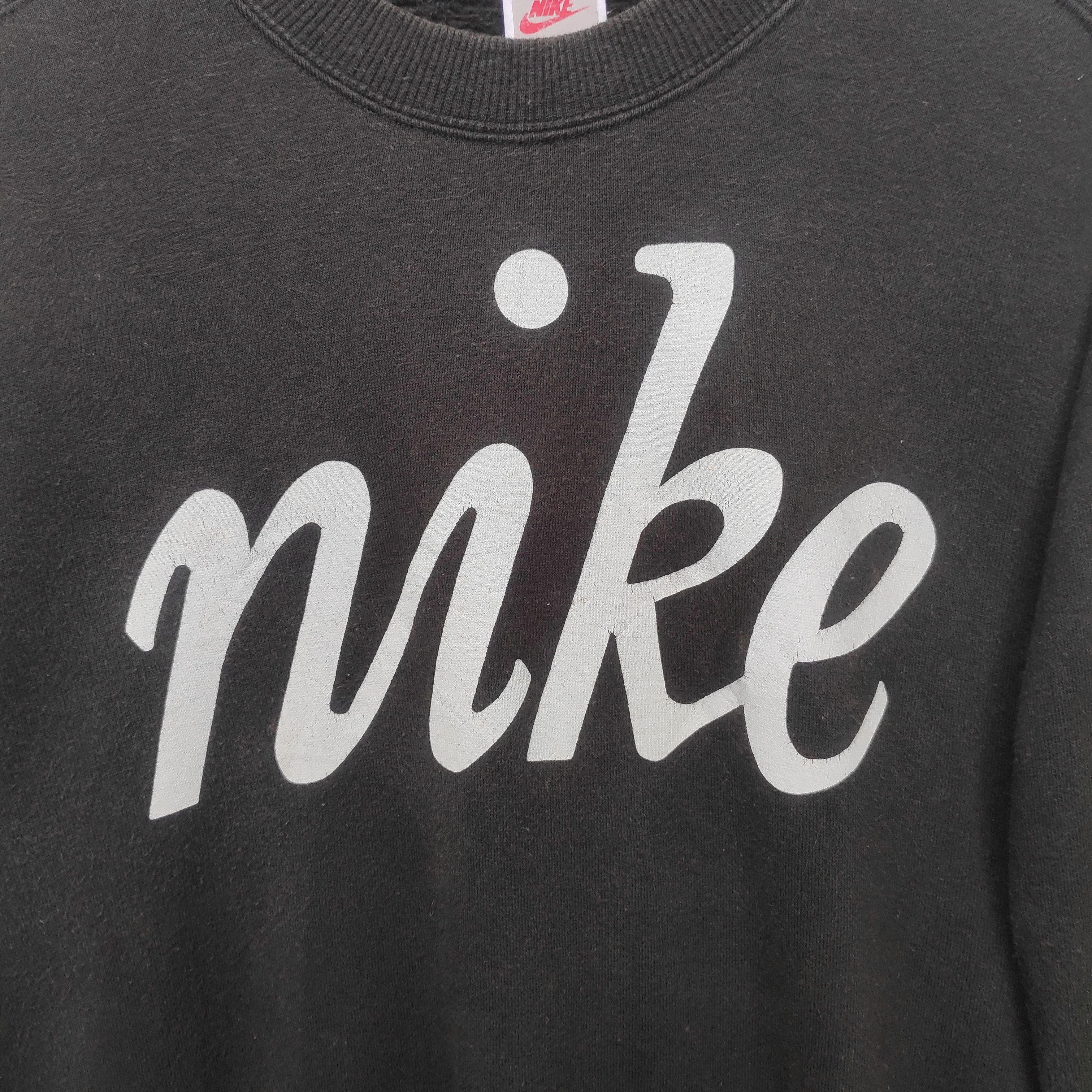 Nike × Vintage Vintage Nike Sweatshirt Black Medium Size Dope Streetwear Size US M / EU 48-50 / 2 - 3 Thumbnail
