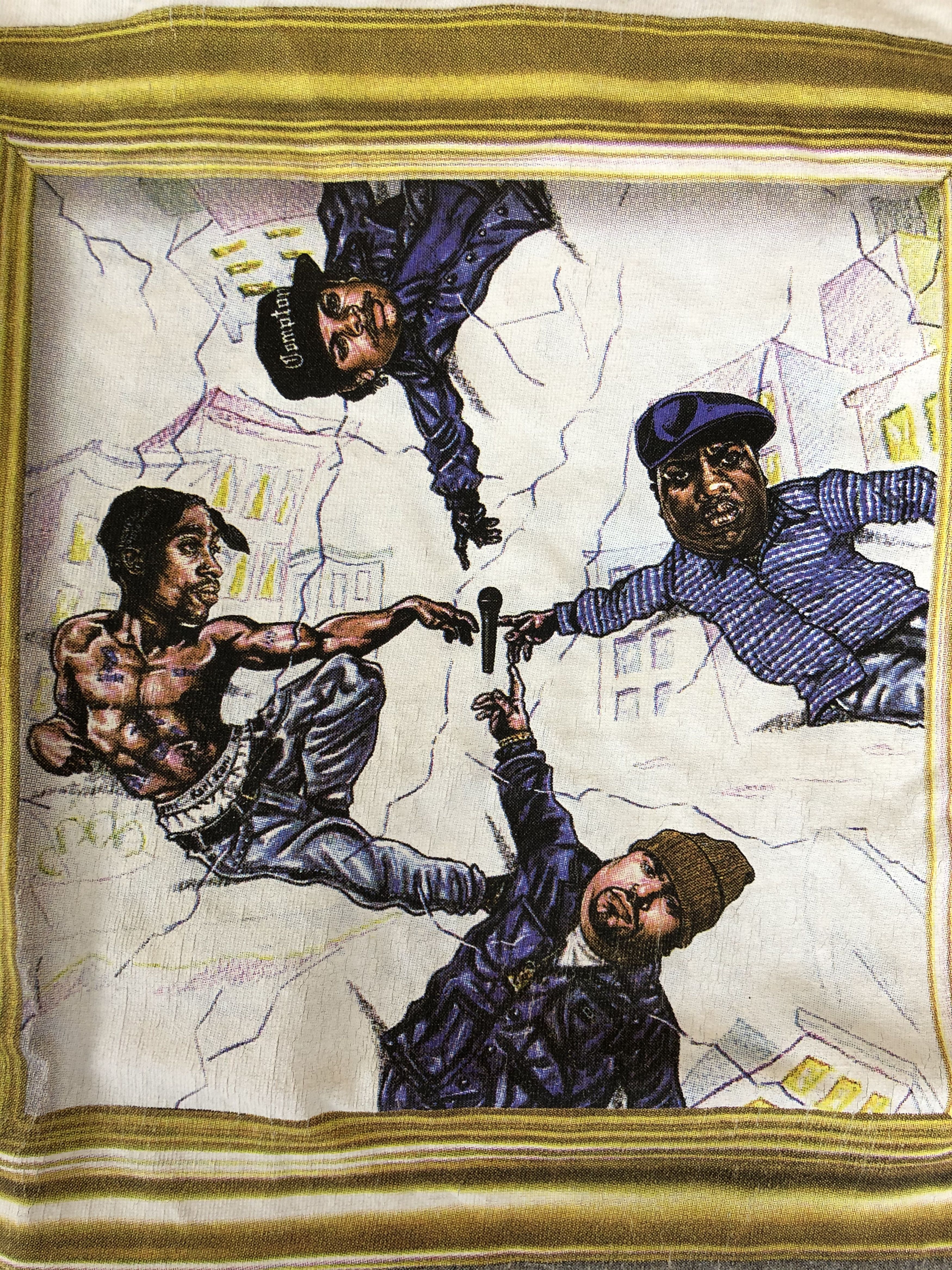 Japanese Brand Vintage Kikstyo Tupac Eazy-E Notorious B.I.G. Ice Cube Size US S / EU 44-46 / 1 - 5 Thumbnail