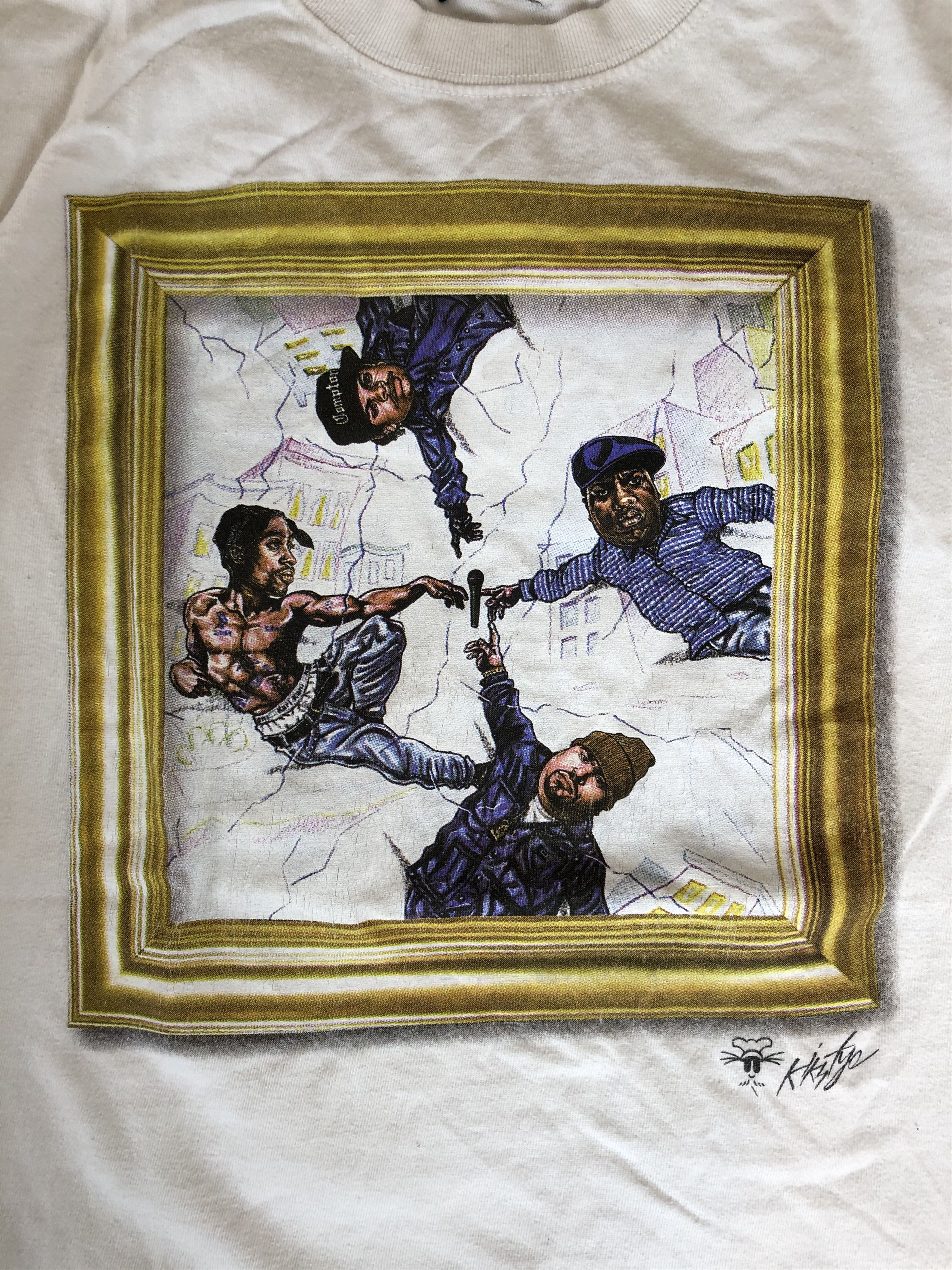 Japanese Brand Vintage Kikstyo Tupac Eazy-E Notorious B.I.G. Ice Cube Size US S / EU 44-46 / 1 - 4 Thumbnail